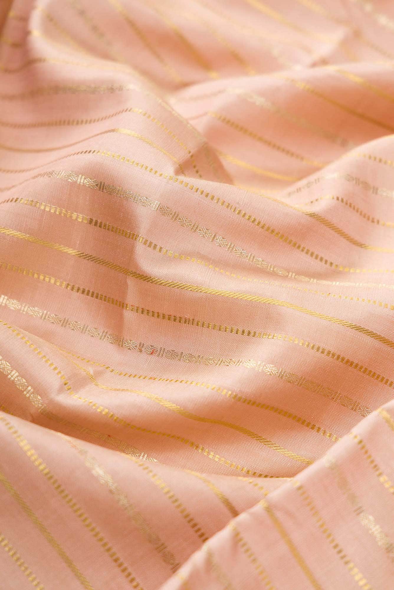 Pure Silk Pure Zari Brown Dual Tone Kanchipuram Saree