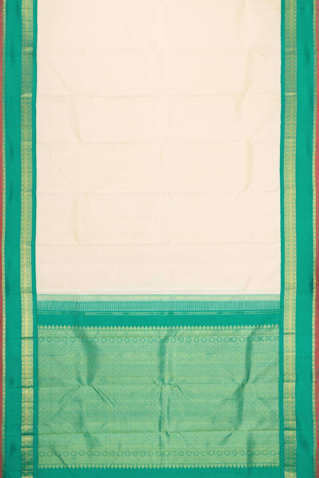 Pure Silk Pure Zari Sandal Dual Tone Kanchipuram Saree