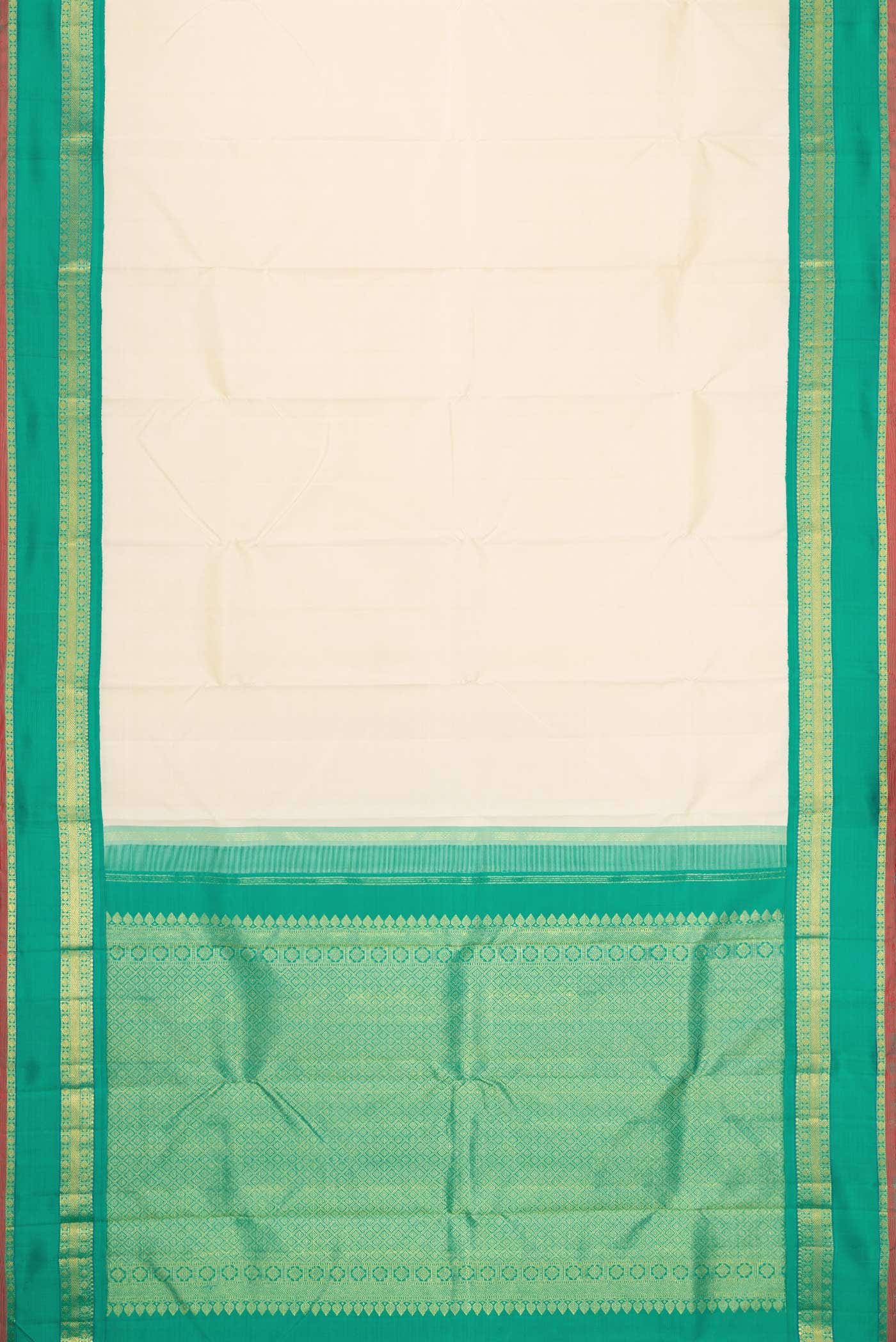 Pure Silk Pure Zari Sandal Dual Tone Kanchipuram Saree
