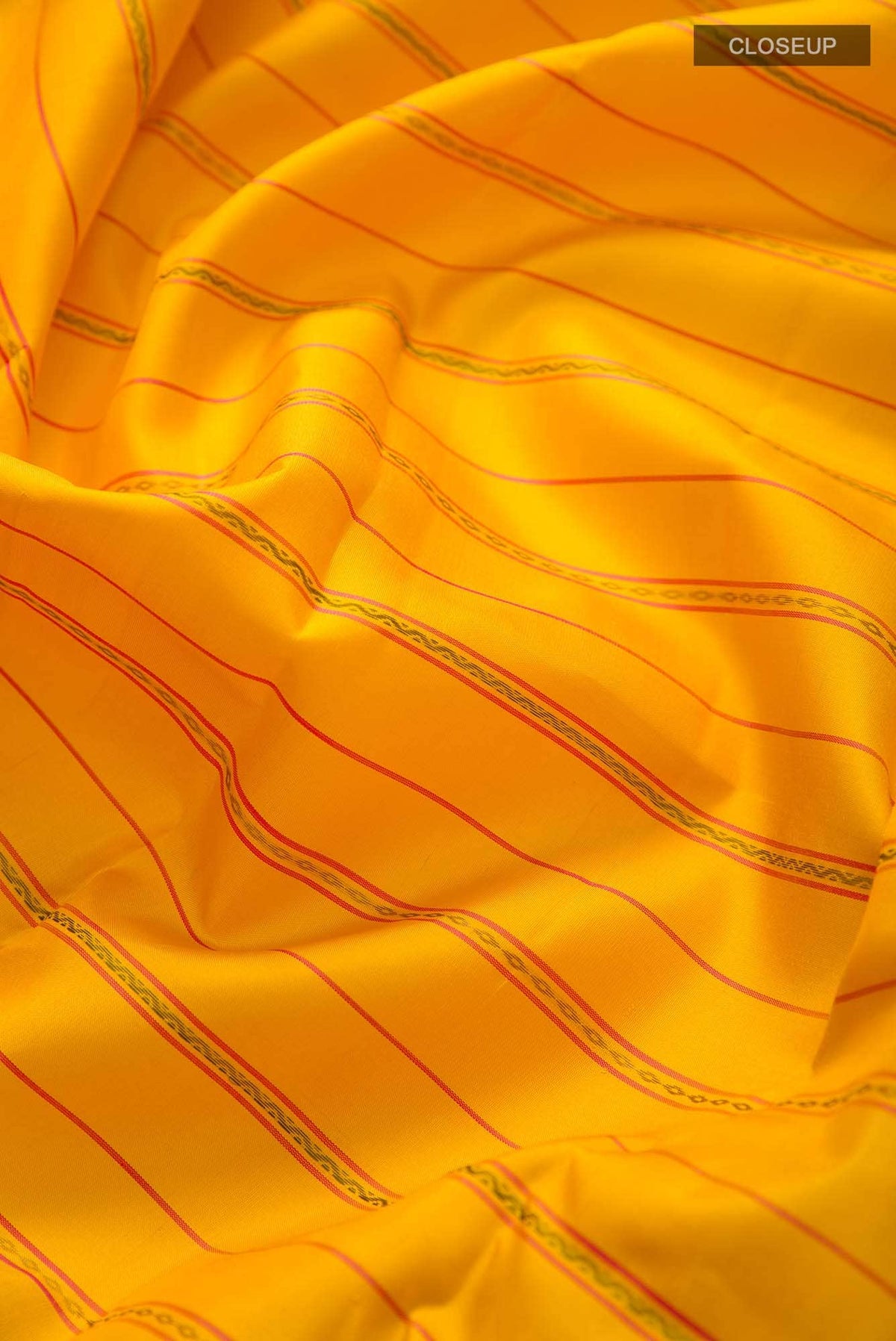 Yellow Dual Tone Kanjivaram Silk Saree