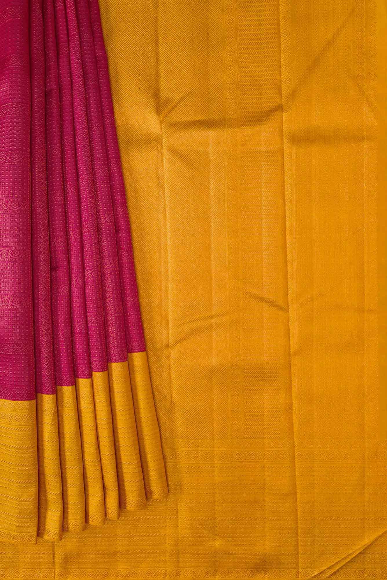 Maroon Dual Tone Kanchipuram Silk Saree