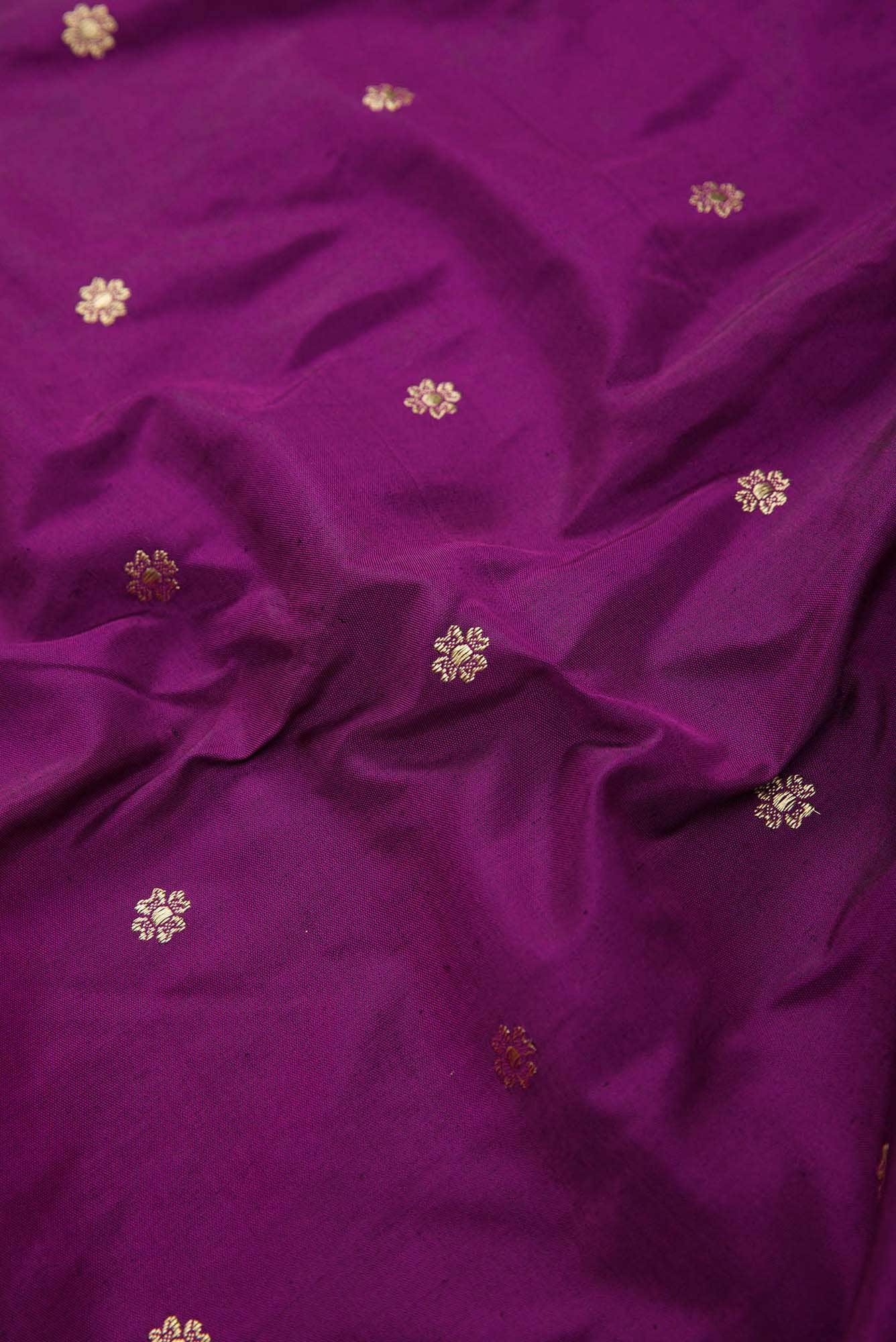 Purple Dual Tone Paithani Silk Saree