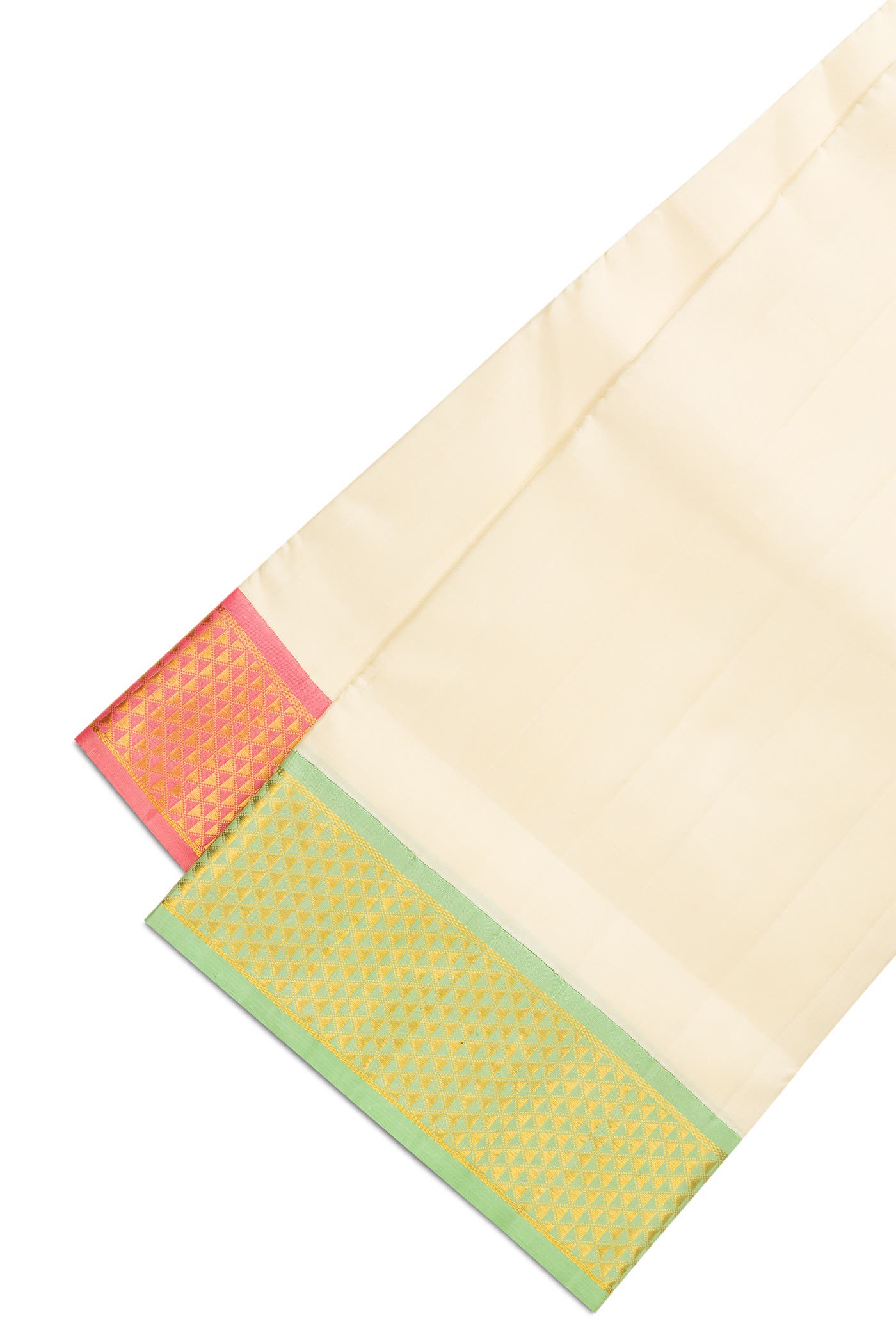 Sandal Silk Dhoti With Angavastram (8X4) Muzham