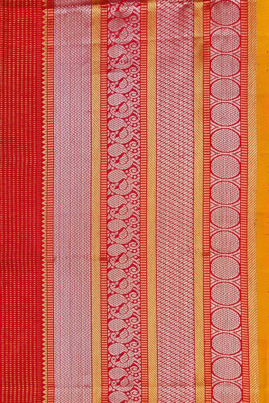 Red Dual Tone Kanchipuram Silk Saree