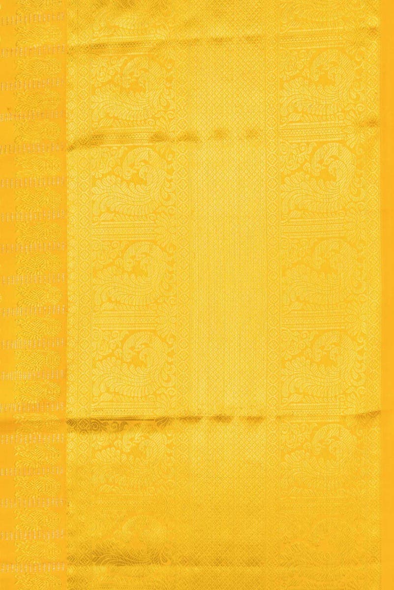 Yellow Dual Tone Kanchipuram Silk Saree