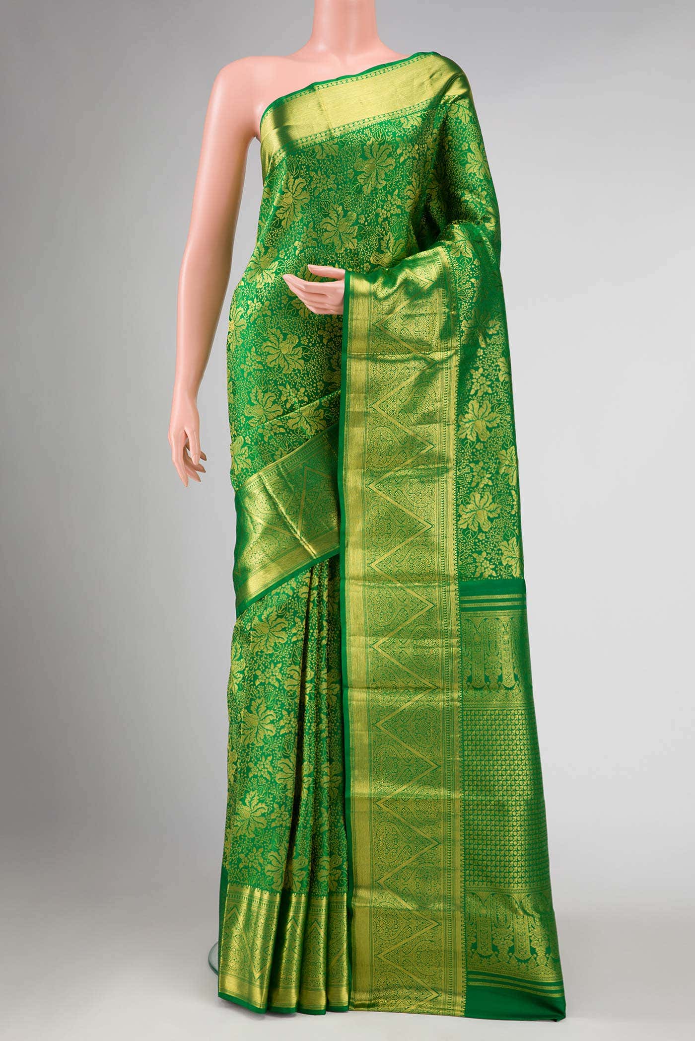 Green Kanchipuram Silk Saree