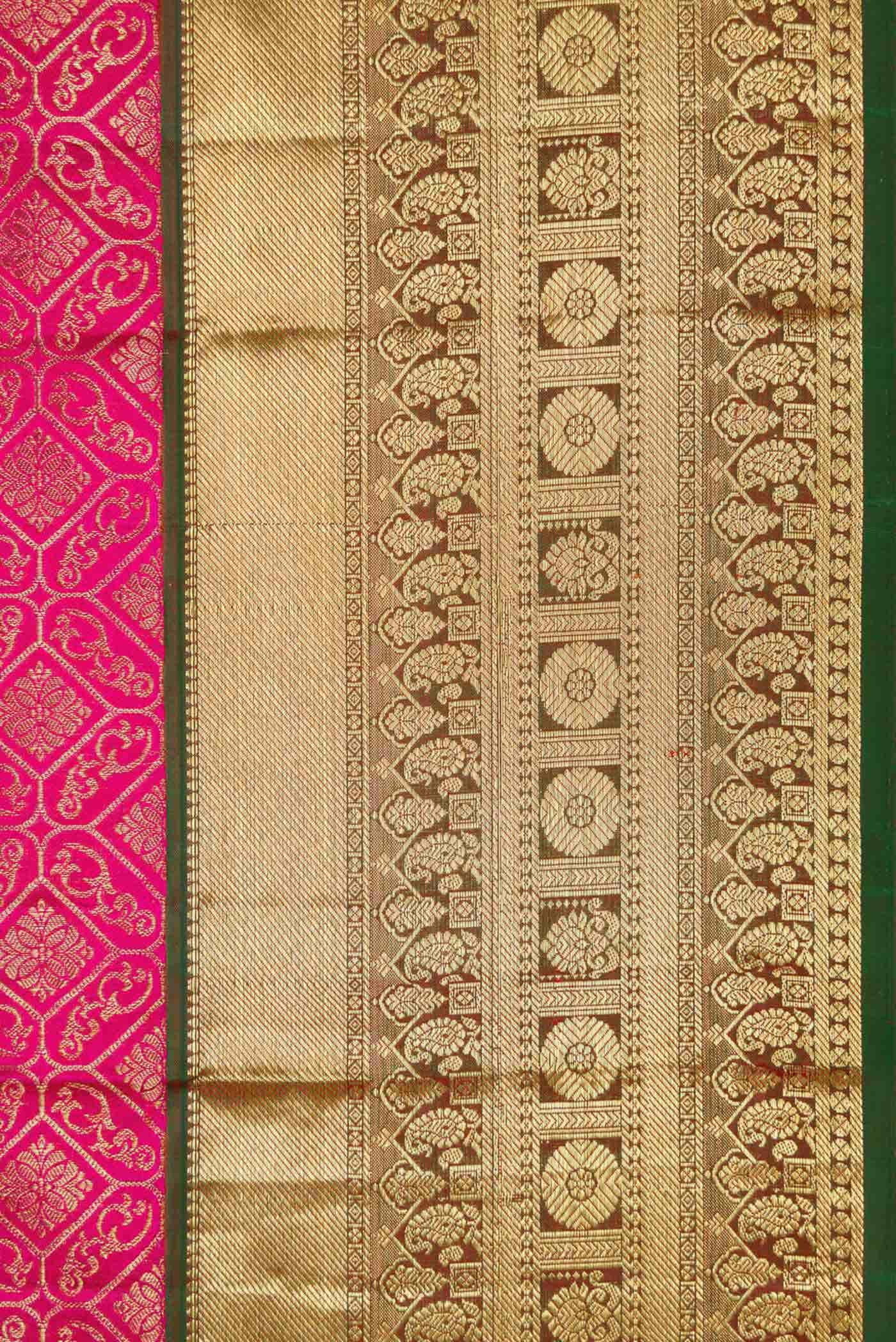 Pink Kanchipuram Silk Saree