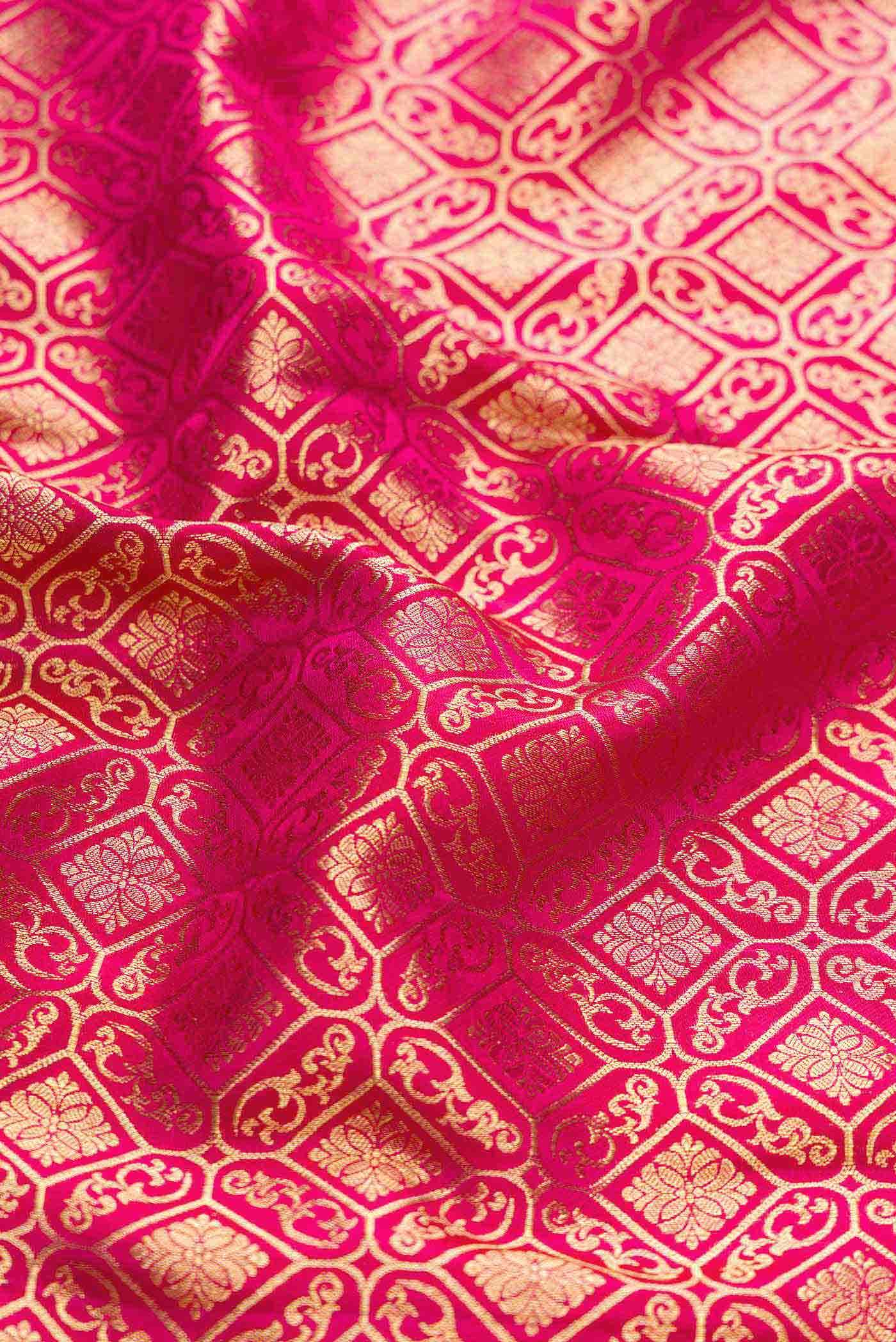 Pink Kanchipuram Silk Saree