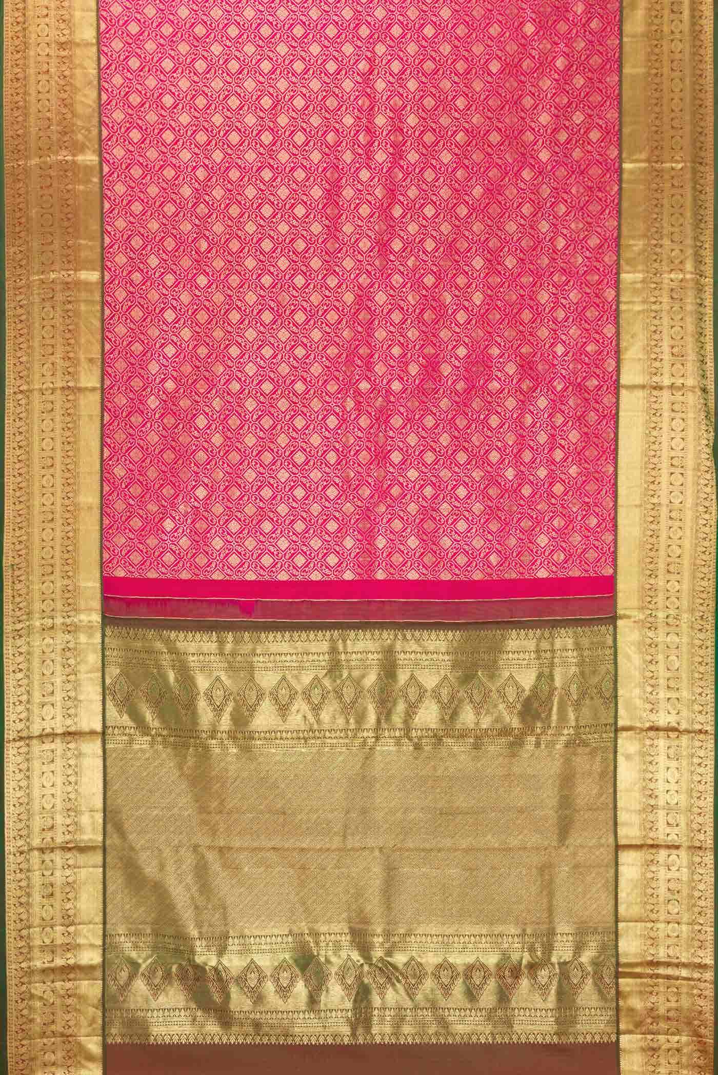 Pink Kanchipuram Silk Saree