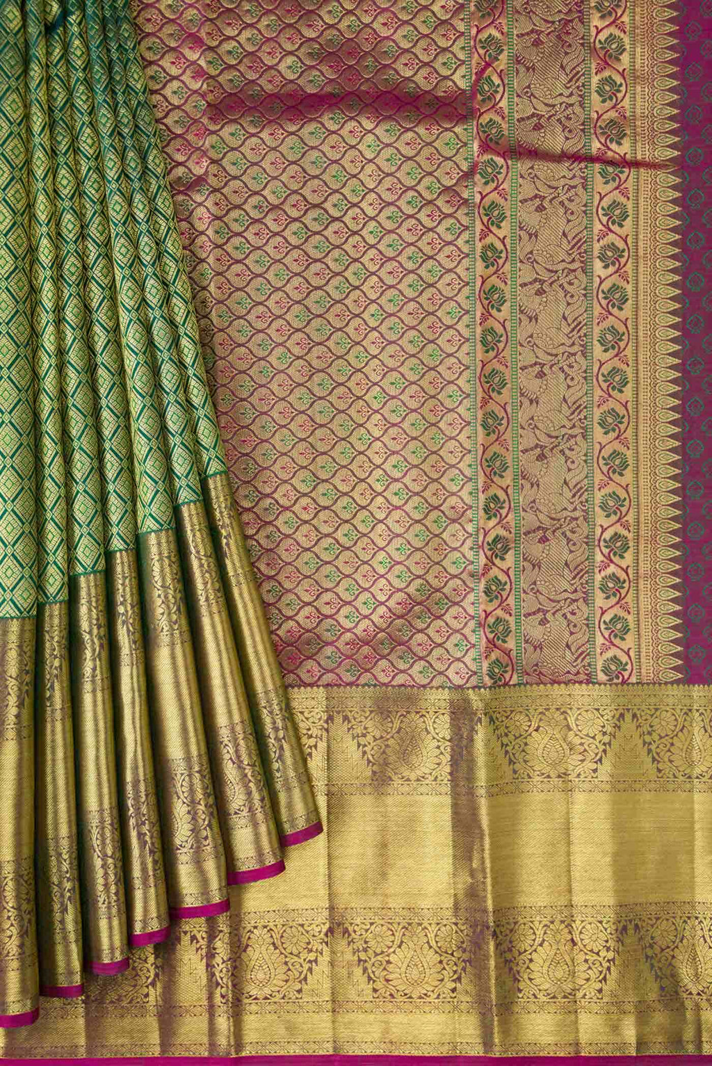 Green Kanchipuram Silk Saree