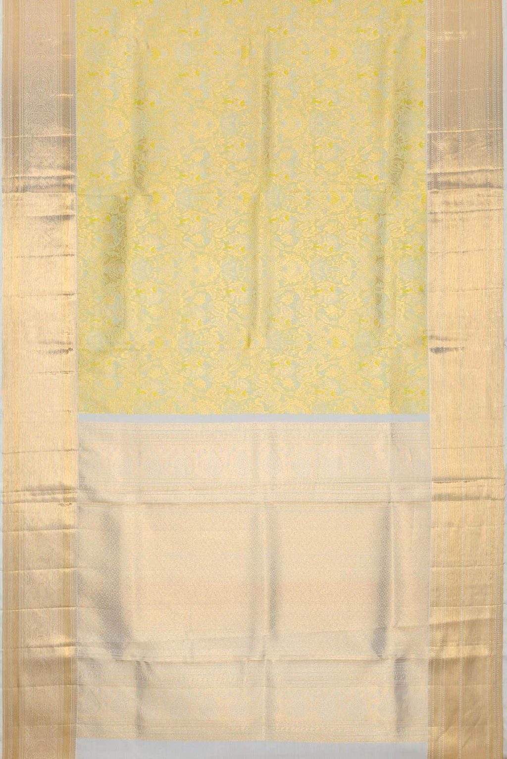 Pista Green Dual Tone Kanchipuram Silk Saree