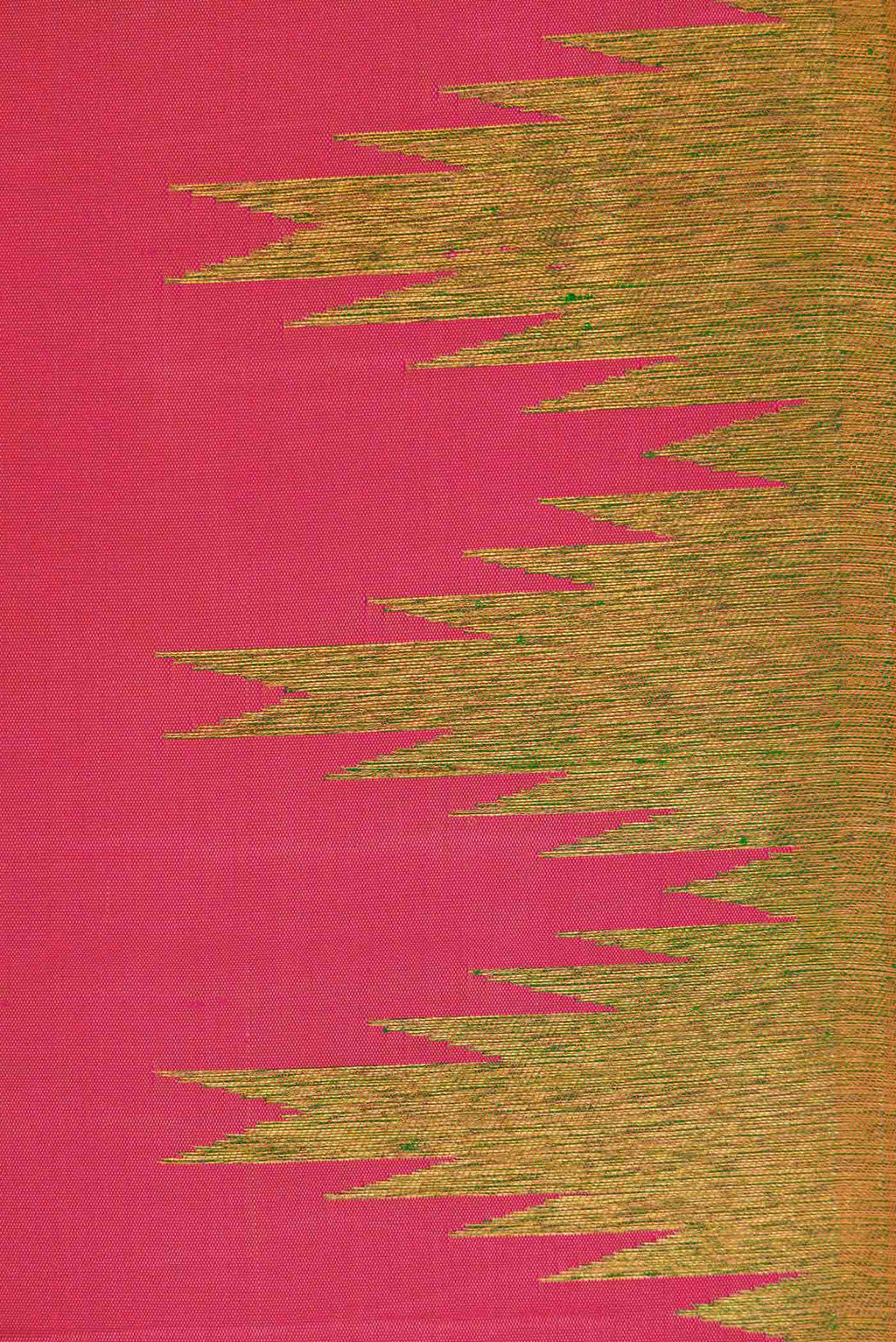 Pure Silk Pure Zari Pink Dual Tone Kanchipuram Saree
