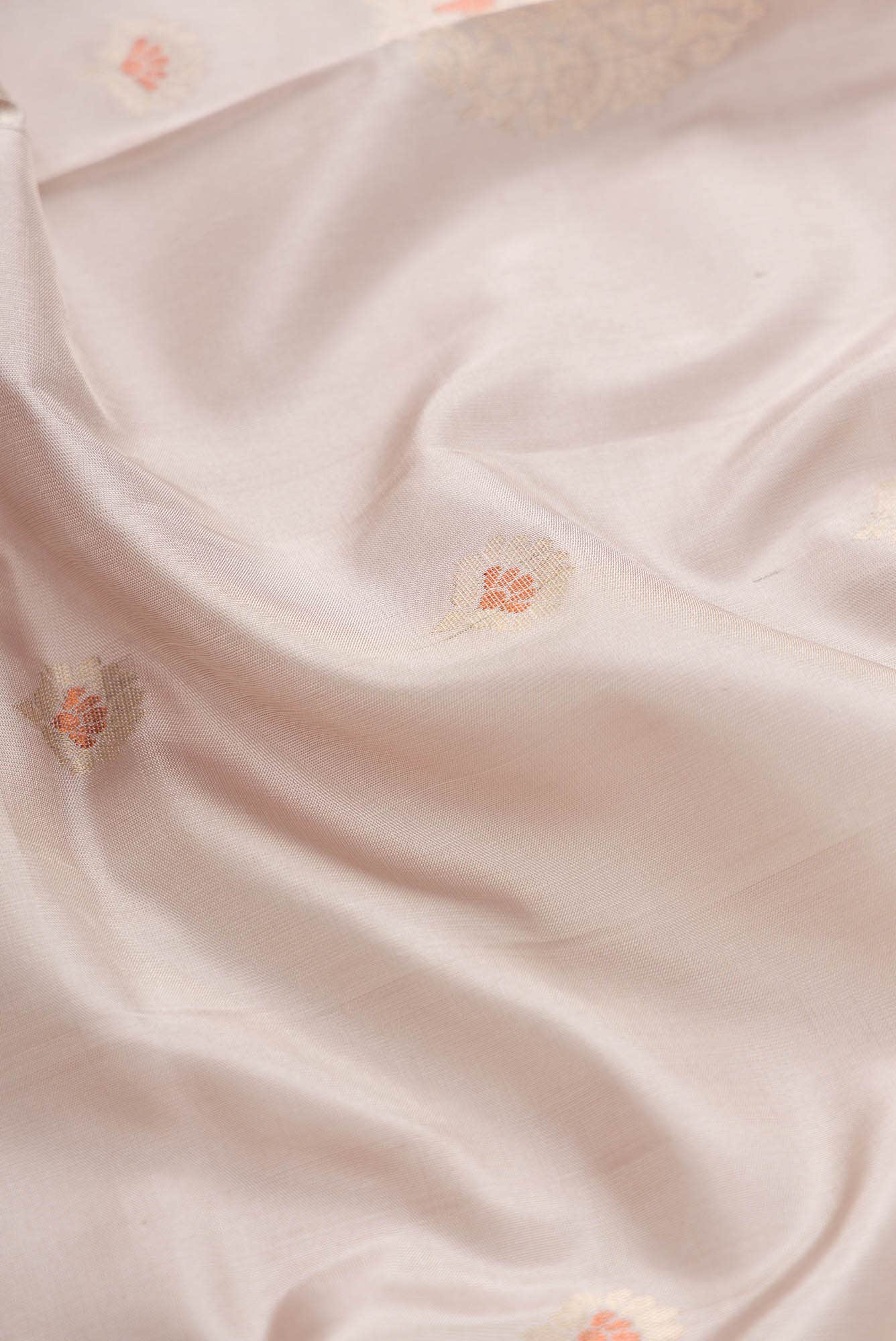 Rose Gold Dual Tone Soft Silk Saree