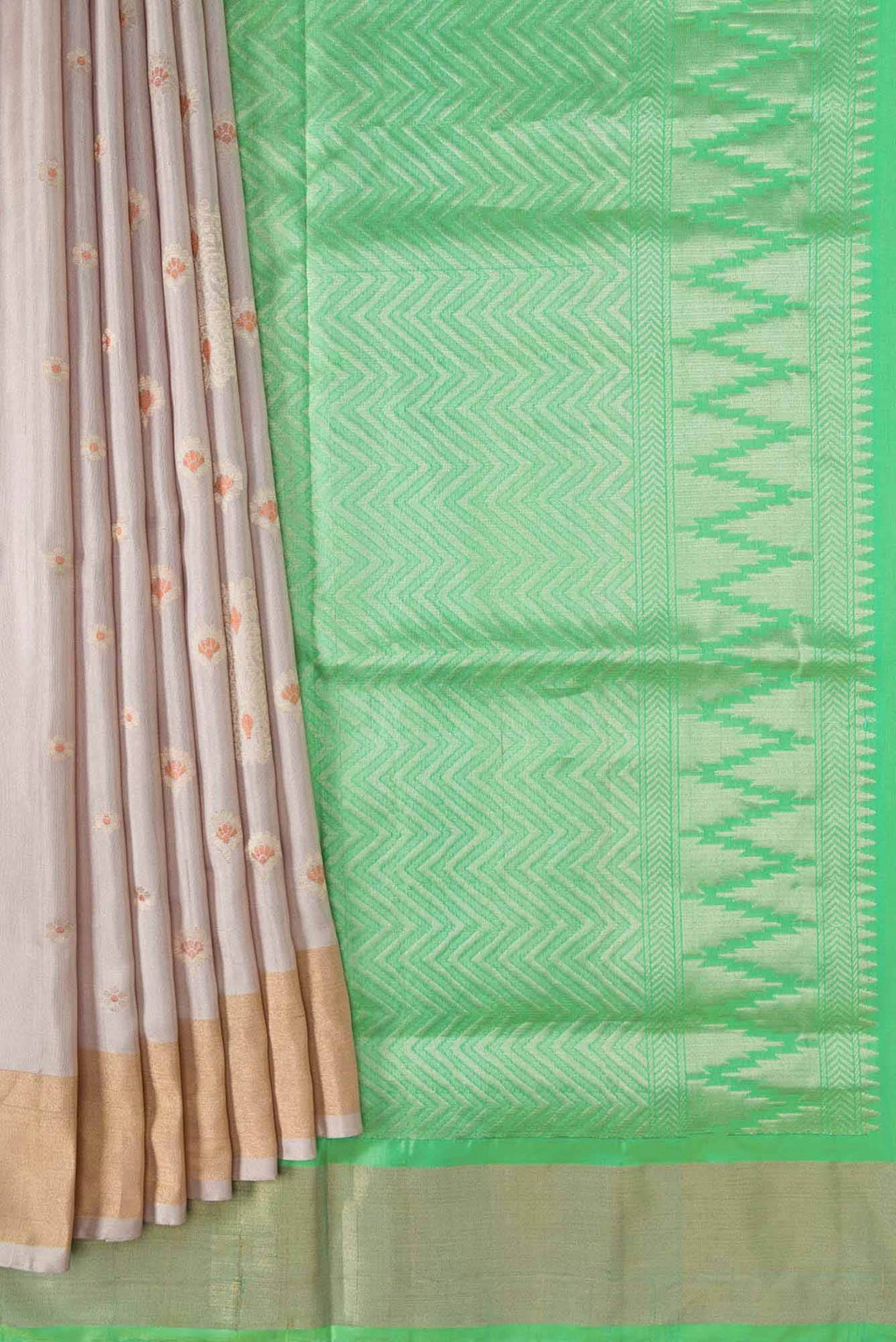 Rose Gold Dual Tone Soft Silk Saree