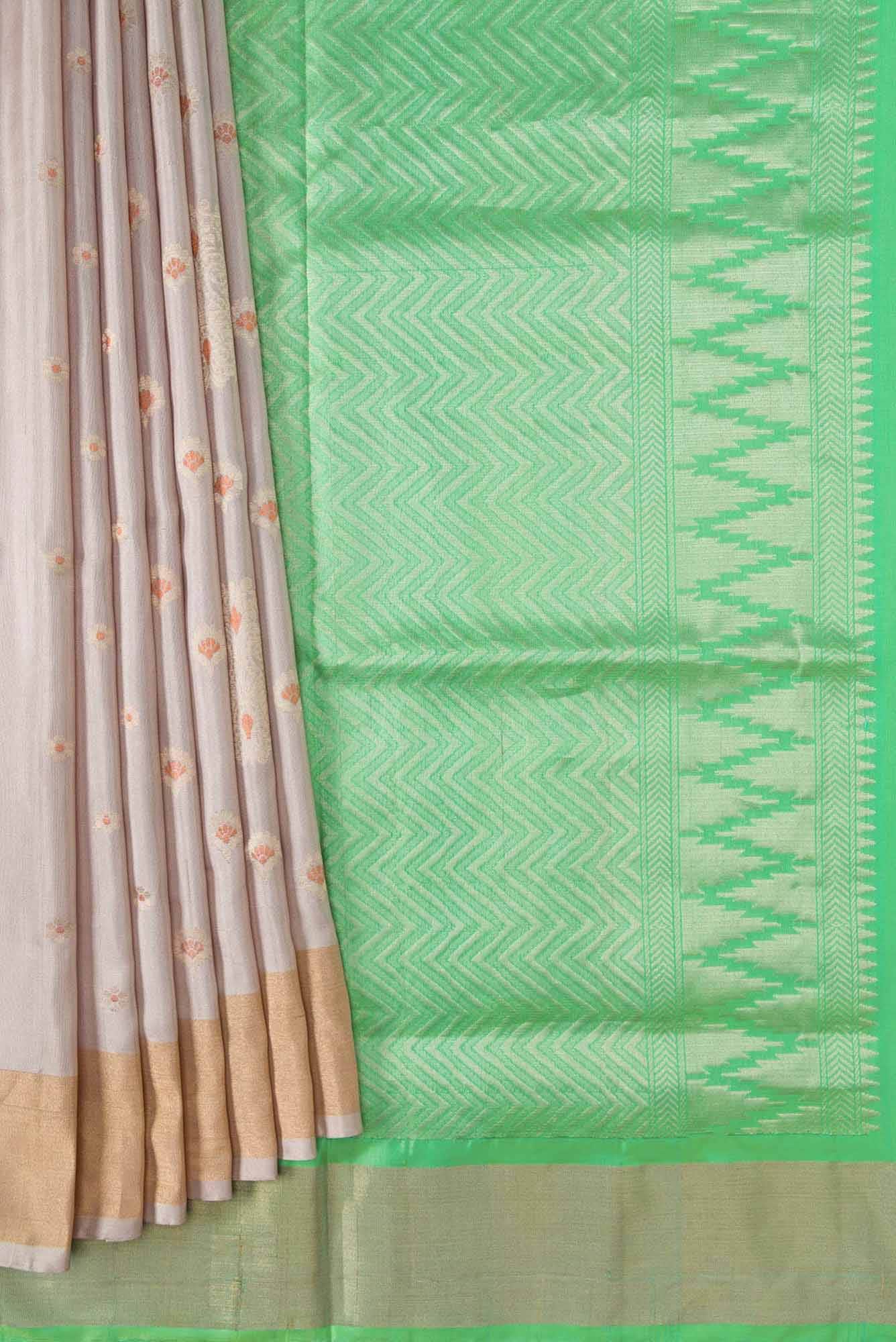 Rose Gold Dual Tone Soft Silk Saree