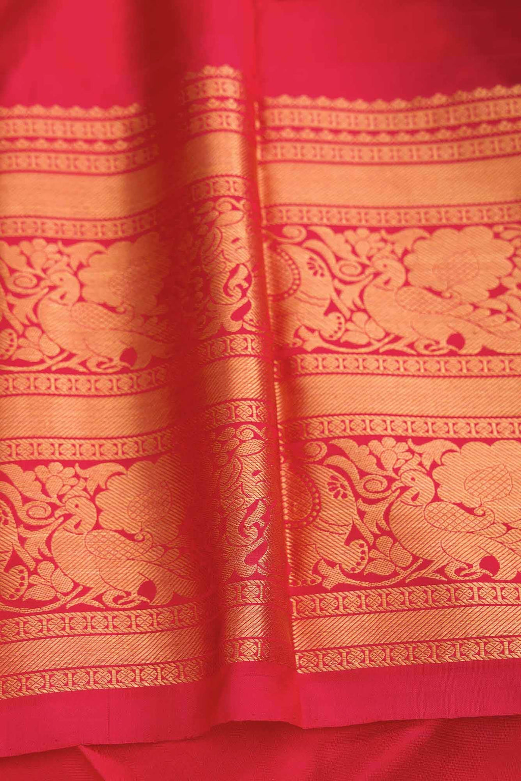 Royal Blue and Gold Dual Tone Double Ikat Saree