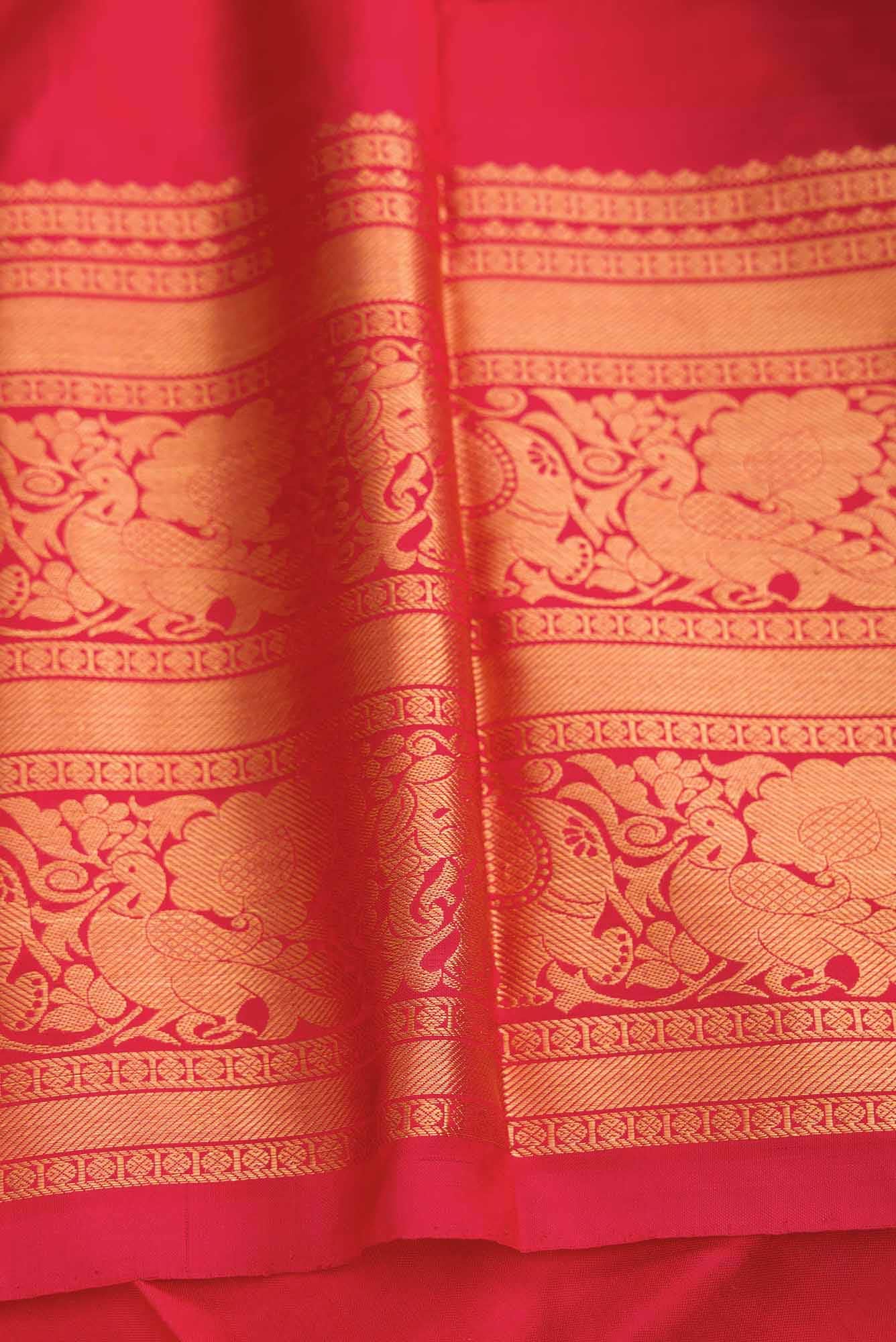 Royal Blue and Gold Dual Tone Double Ikat Saree