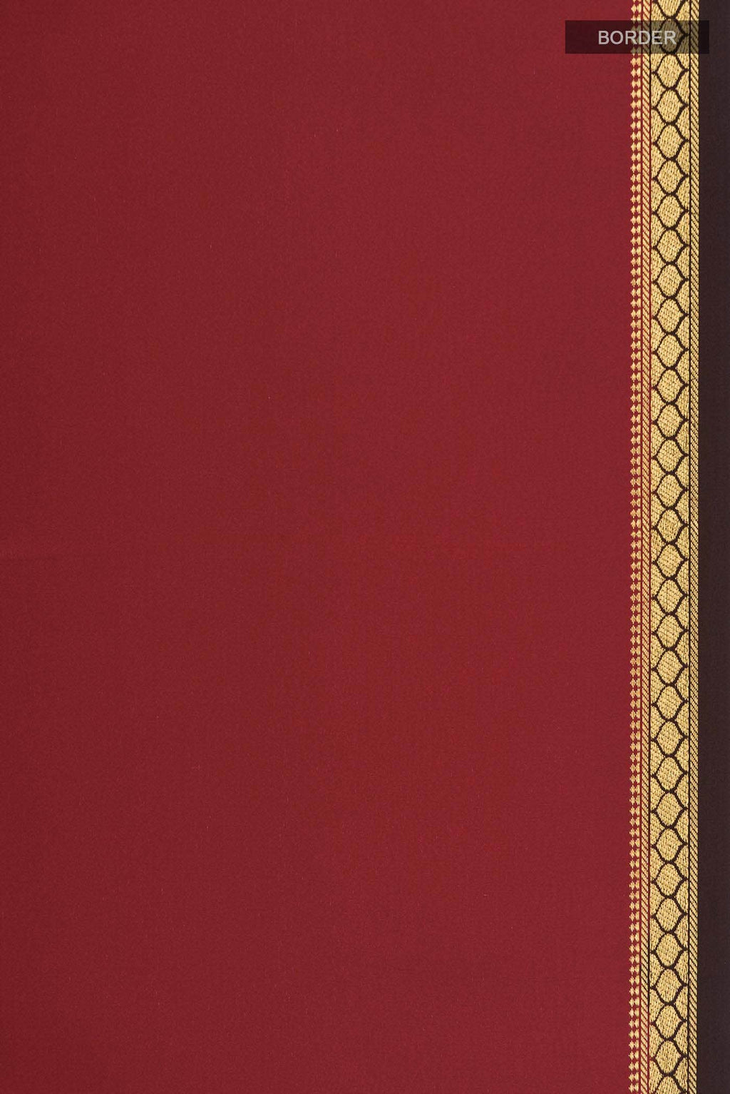Pure Silk Pure Zari Maroon Mysore Crepe Saree