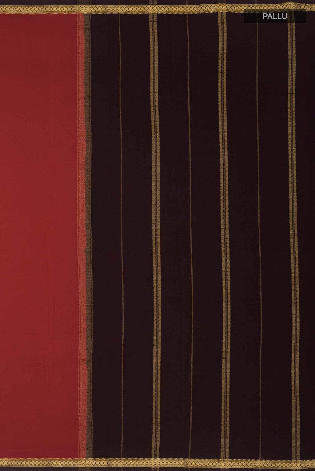 Pure Silk Pure Zari Maroon Mysore Crepe Saree