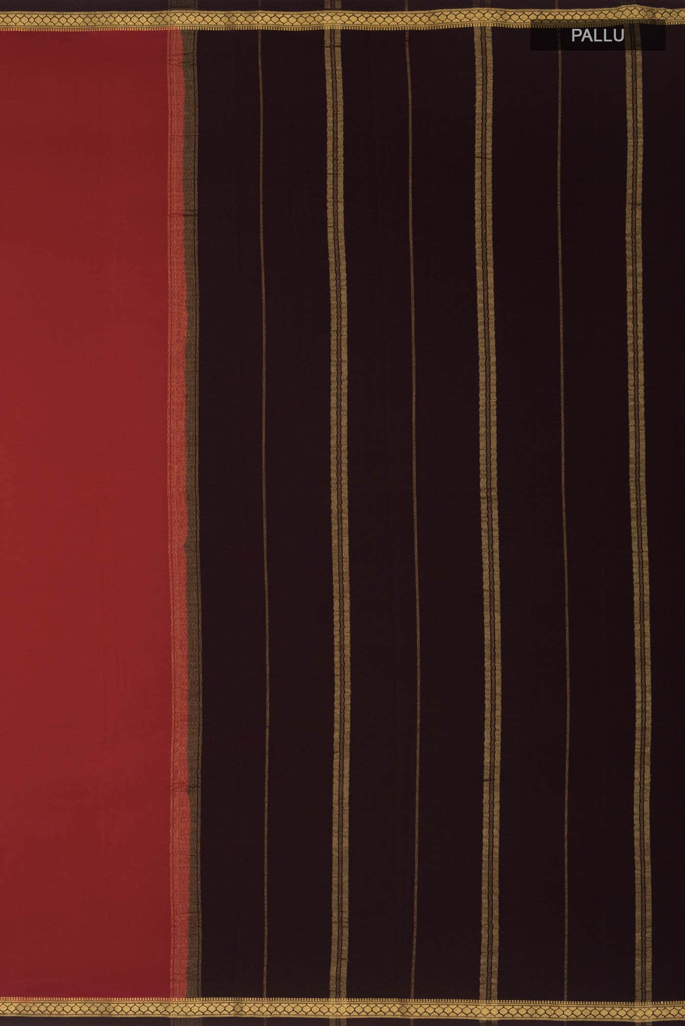 Pure Silk Pure Zari Maroon Mysore Crepe Saree