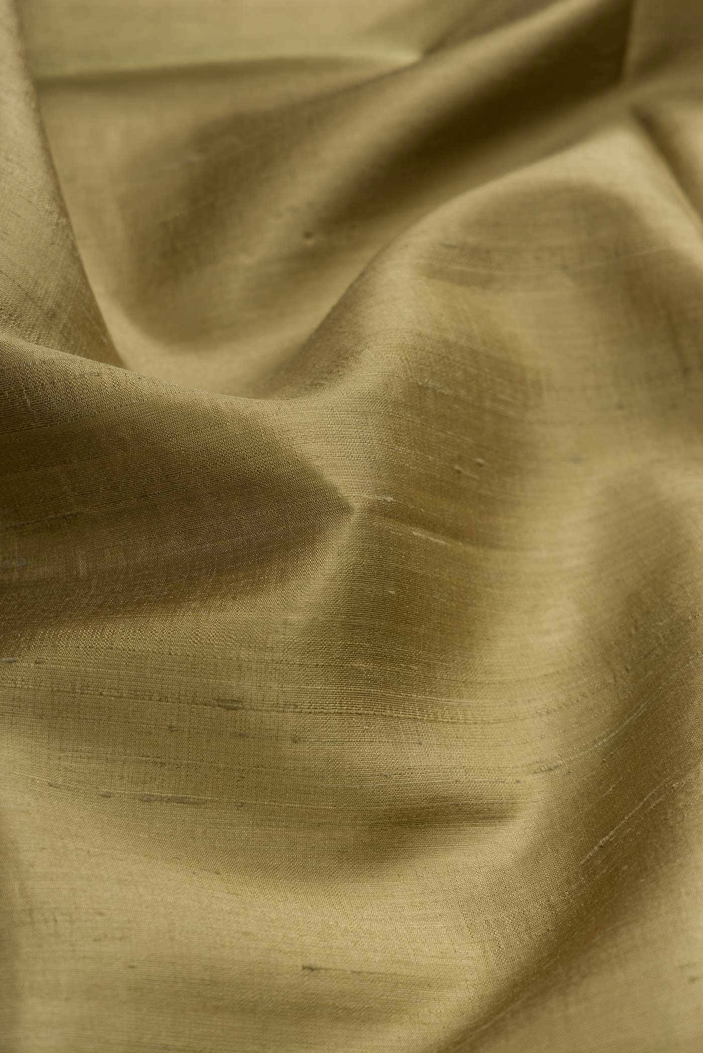 Mehandi Green Dual Tone Raw Silk Saree