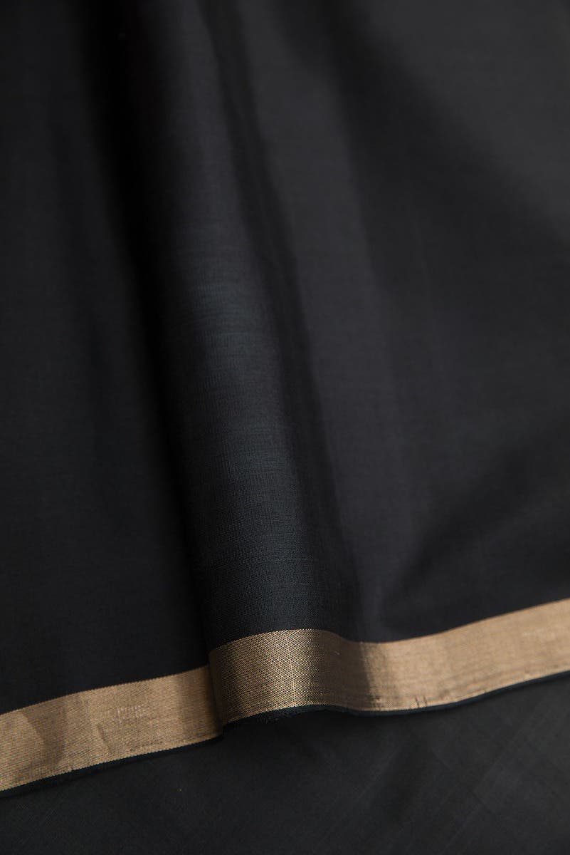 Mustard|Pink|Peach and Black Dual Tone Soft Silk Saree