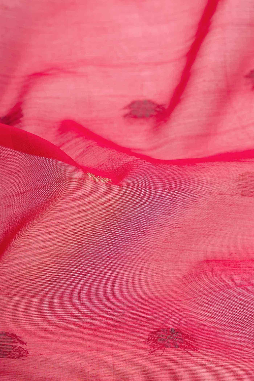 Red Dual Tone Silk Cotton Saree