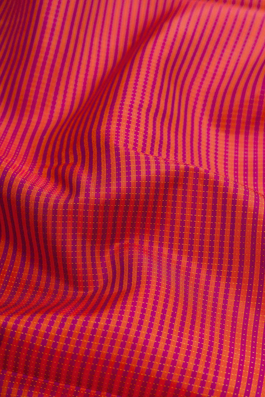 Pure Silk Pure Zari Mustard and Purple Dual Tone Kanchipuram Saree