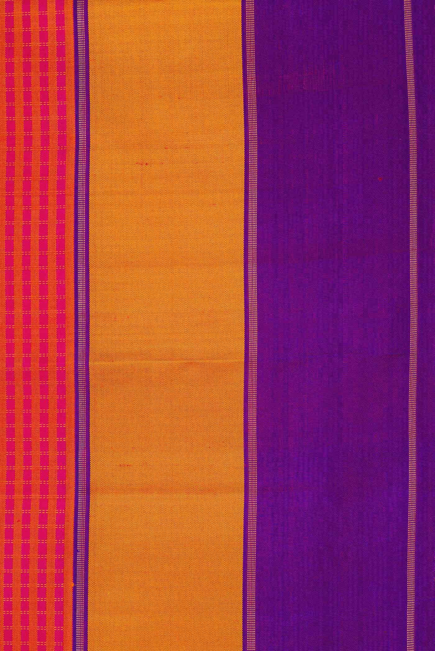 Pure Silk Pure Zari Multi Kanchipuram Saree