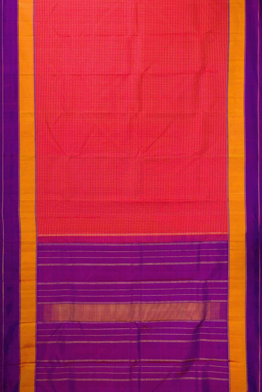 Pure Silk Pure Zari Multi Kanchipuram Saree