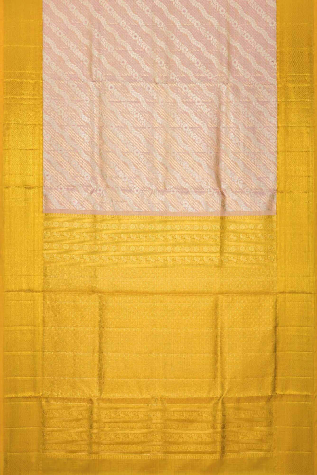 Pink Dual Tone Kanchipuram Tissue Silk Saree