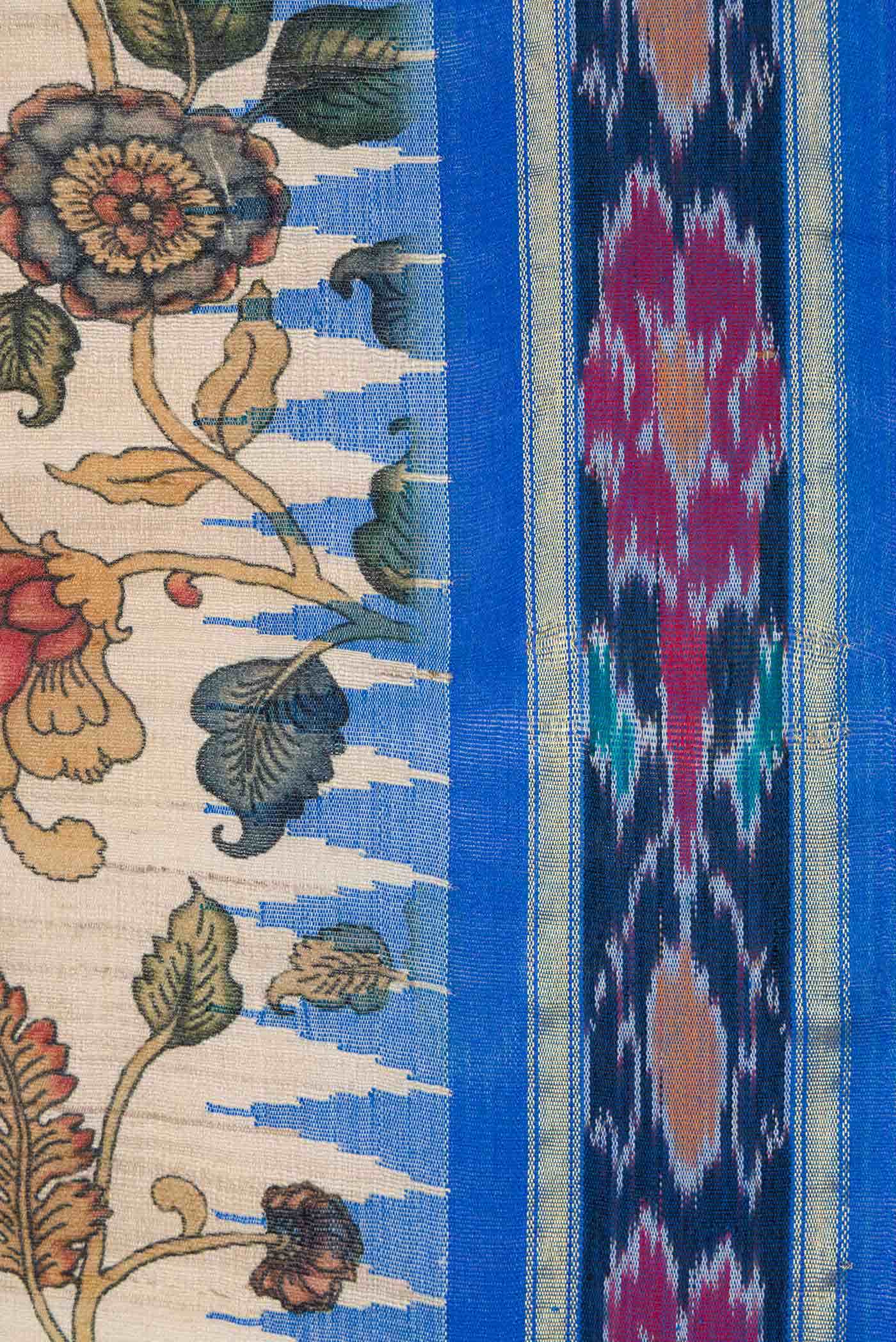 Beige Jute Silk Saree
