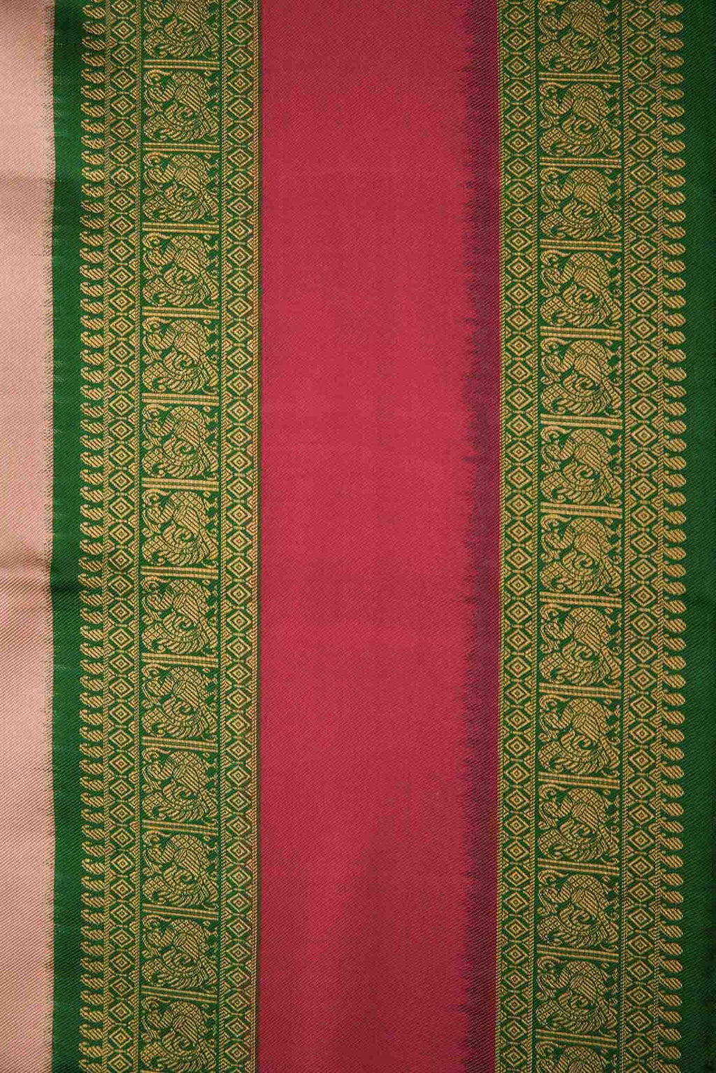 Brown Dual Tone Double Ikat Saree