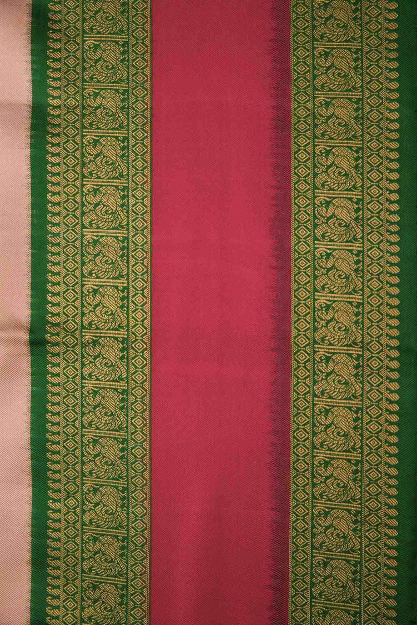 Brown Dual Tone Double Ikat Saree