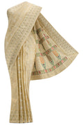 Gold Dual Tone Paithani Silk Saree