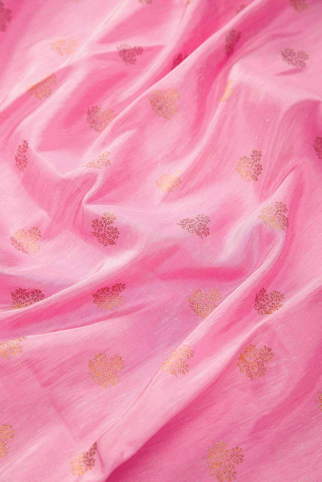 Pink Dual Tone Linen Saree