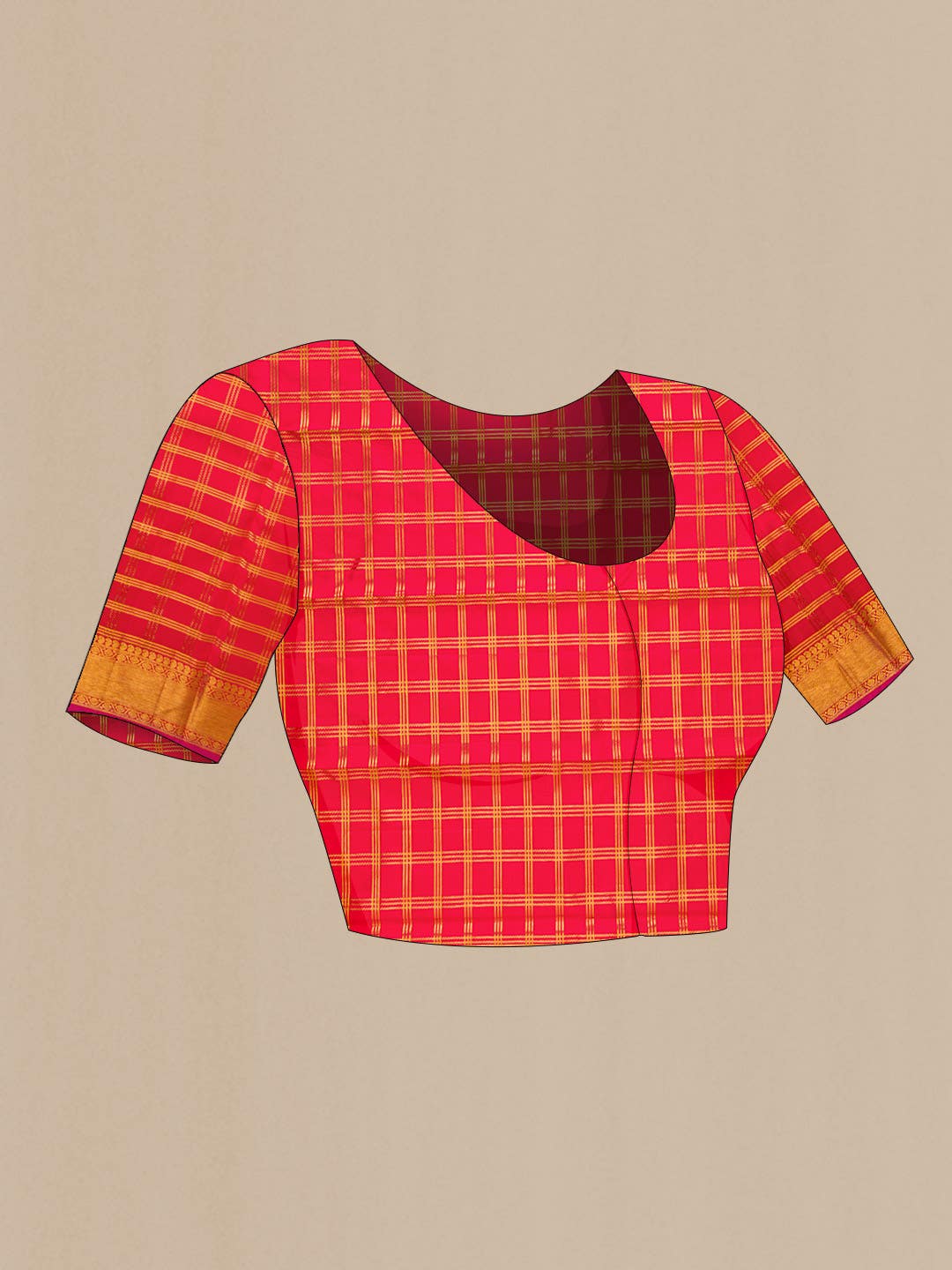 Red Kanjivaram Silk Saree