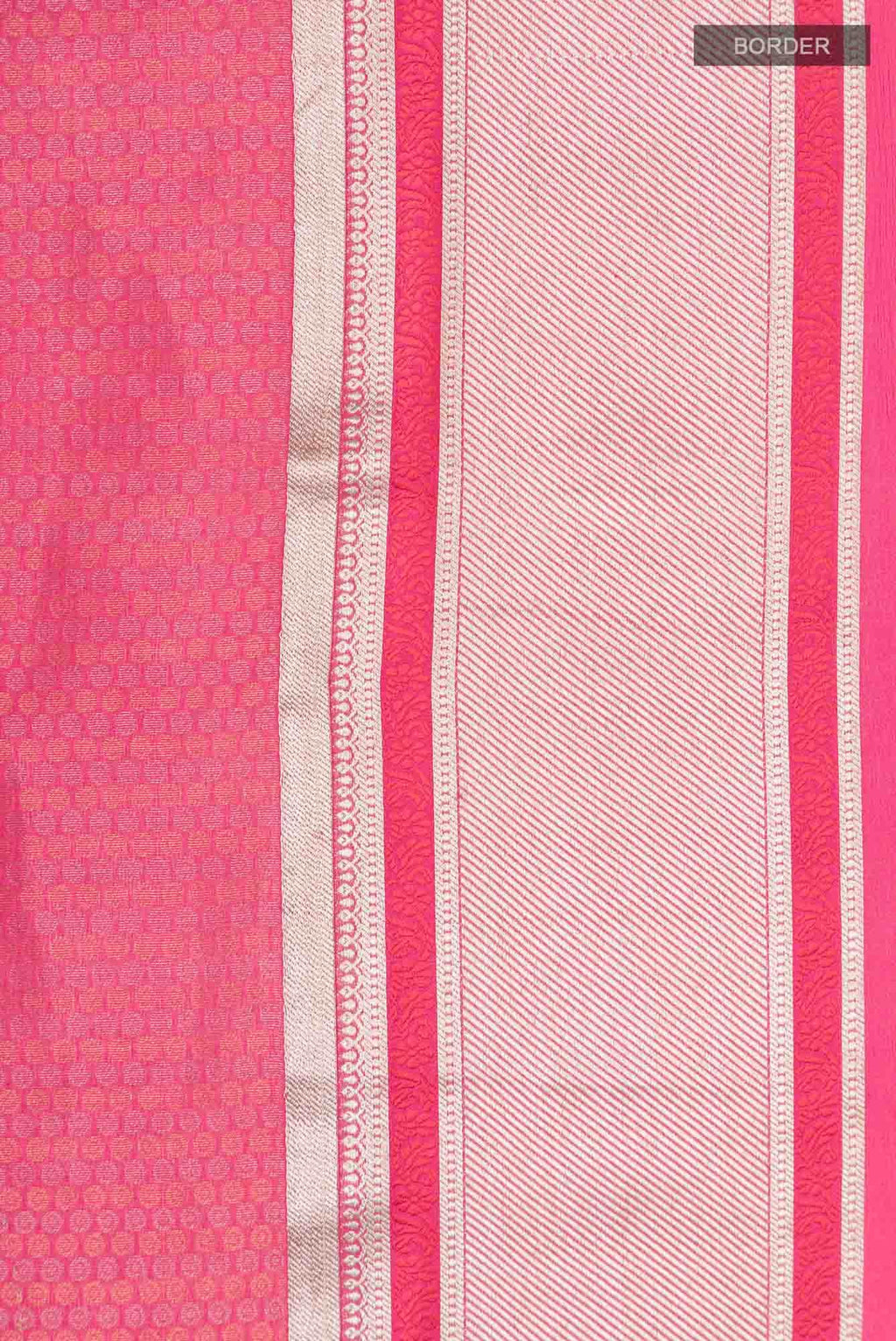 Pink Mysore Crepe Saree