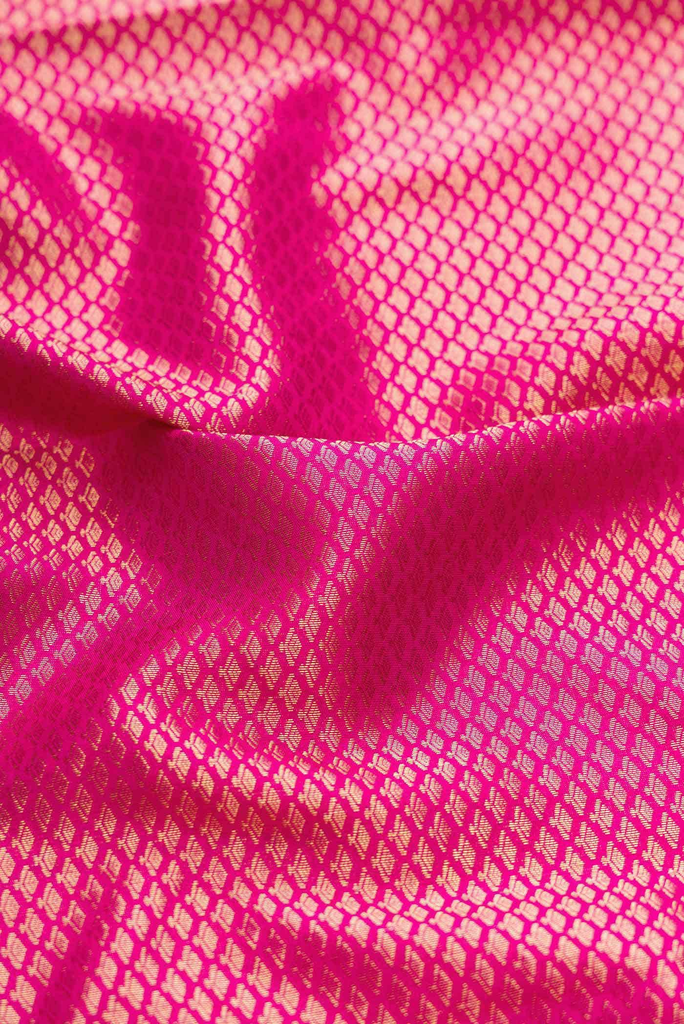 Pink Dual Tone Kanchipuram Silk Saree