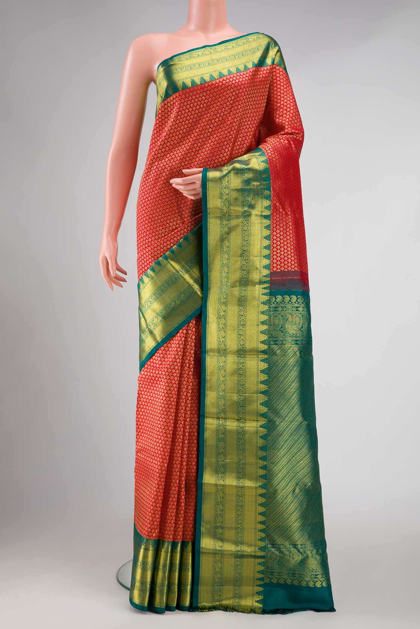 Red Kanchipuram Silk Saree
