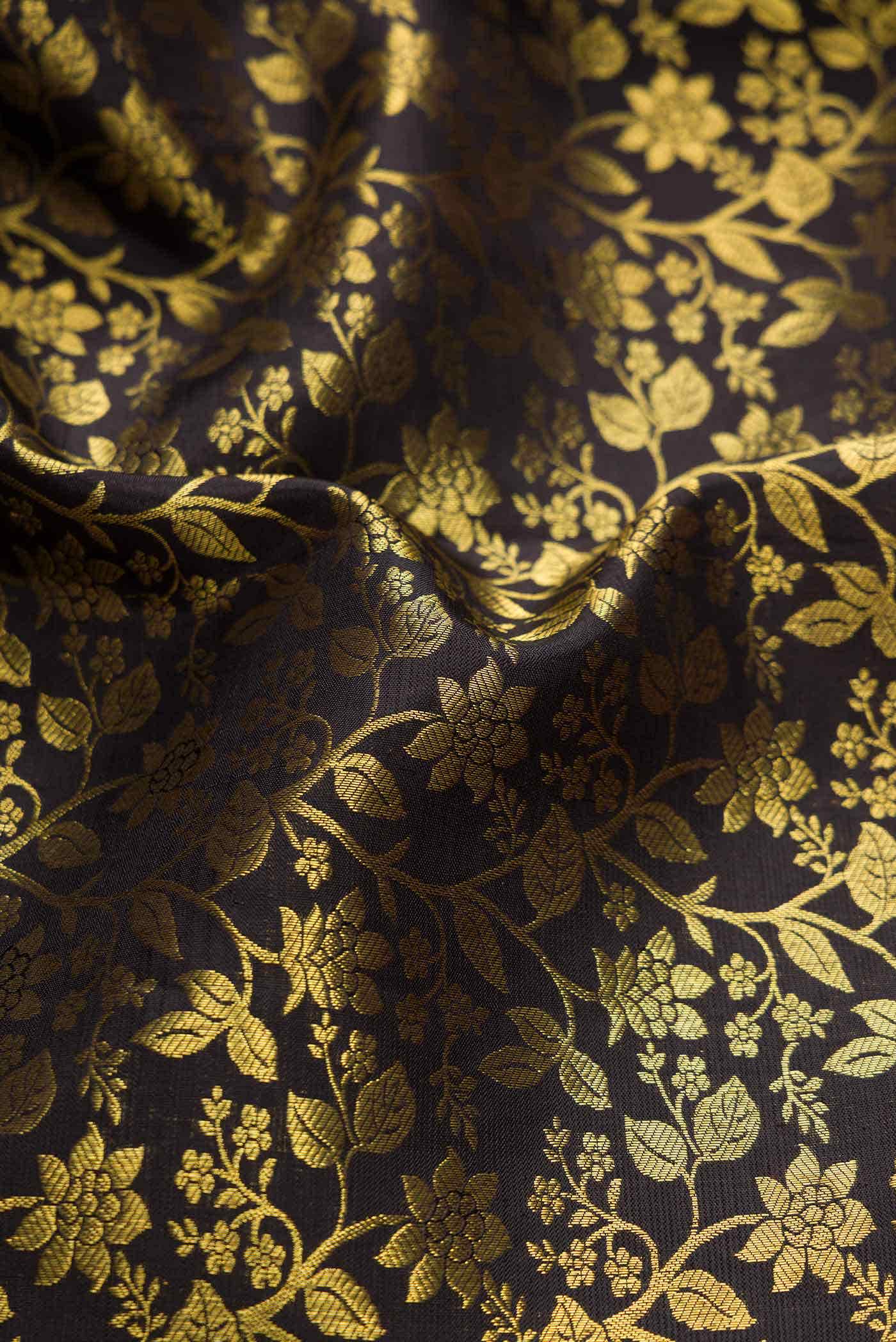 Bottle Green Dual Tone Kanchipuram Silk Saree