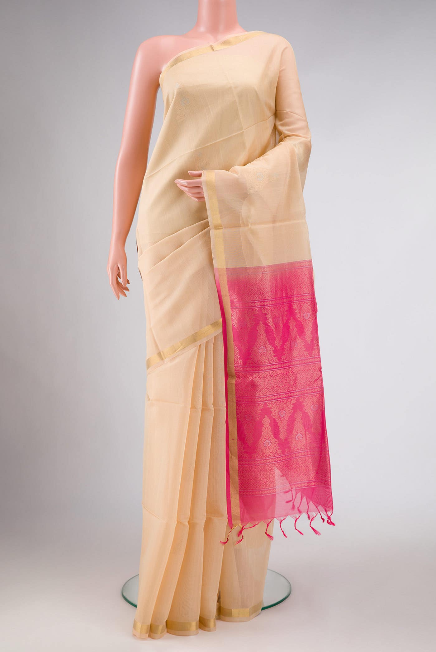 Sandal Silk Cotton Saree