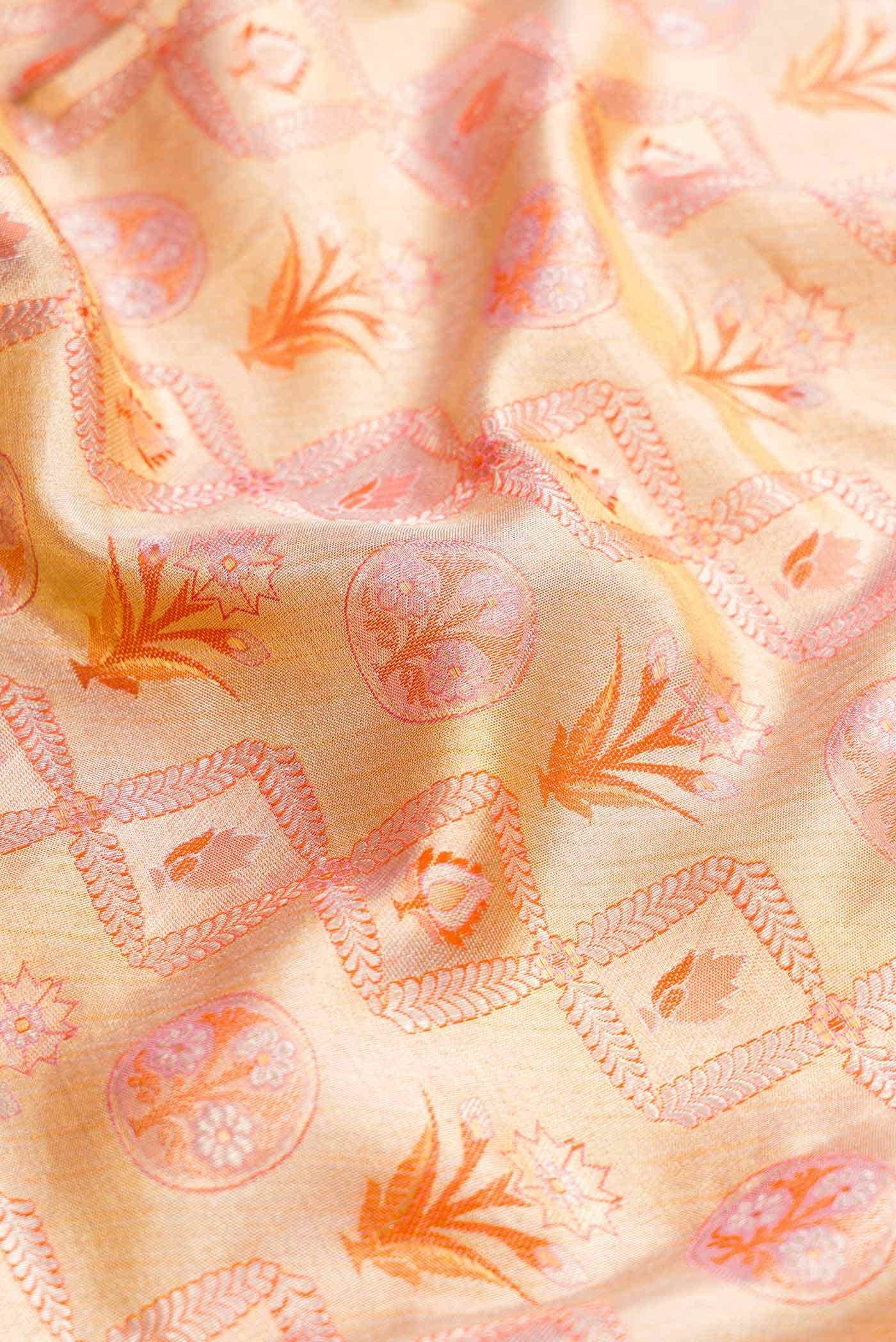 Gold Dual Tone Kanchipuram Tissue Silk Saree