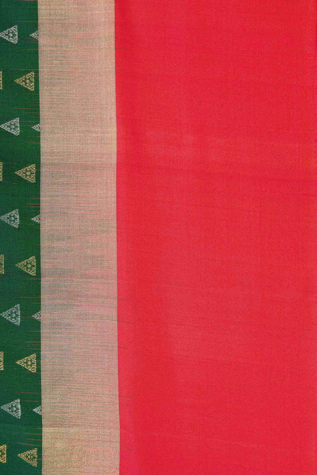 Green Dual Tone Soft Silk Saree