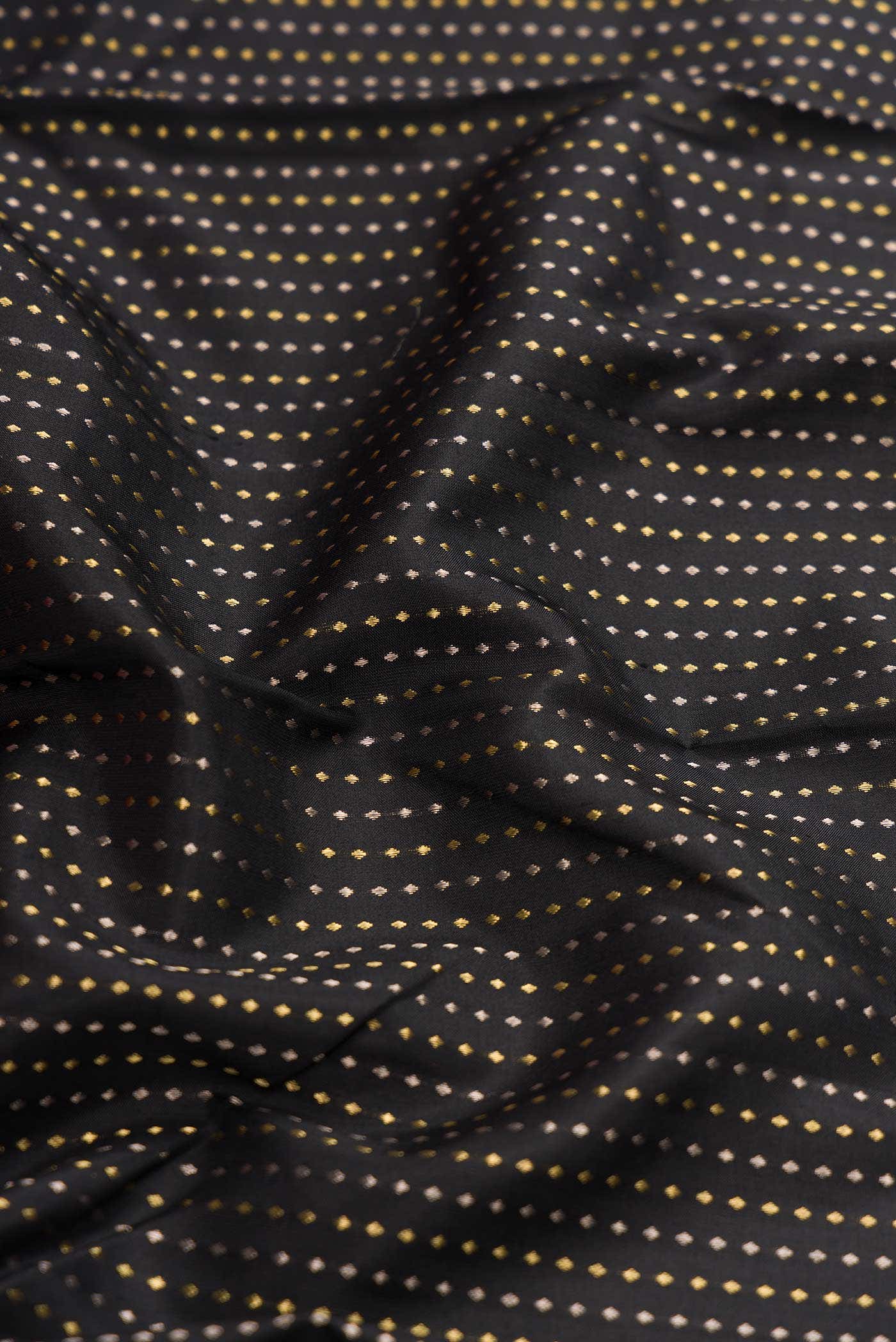 Black Kanchipuram Silk Saree