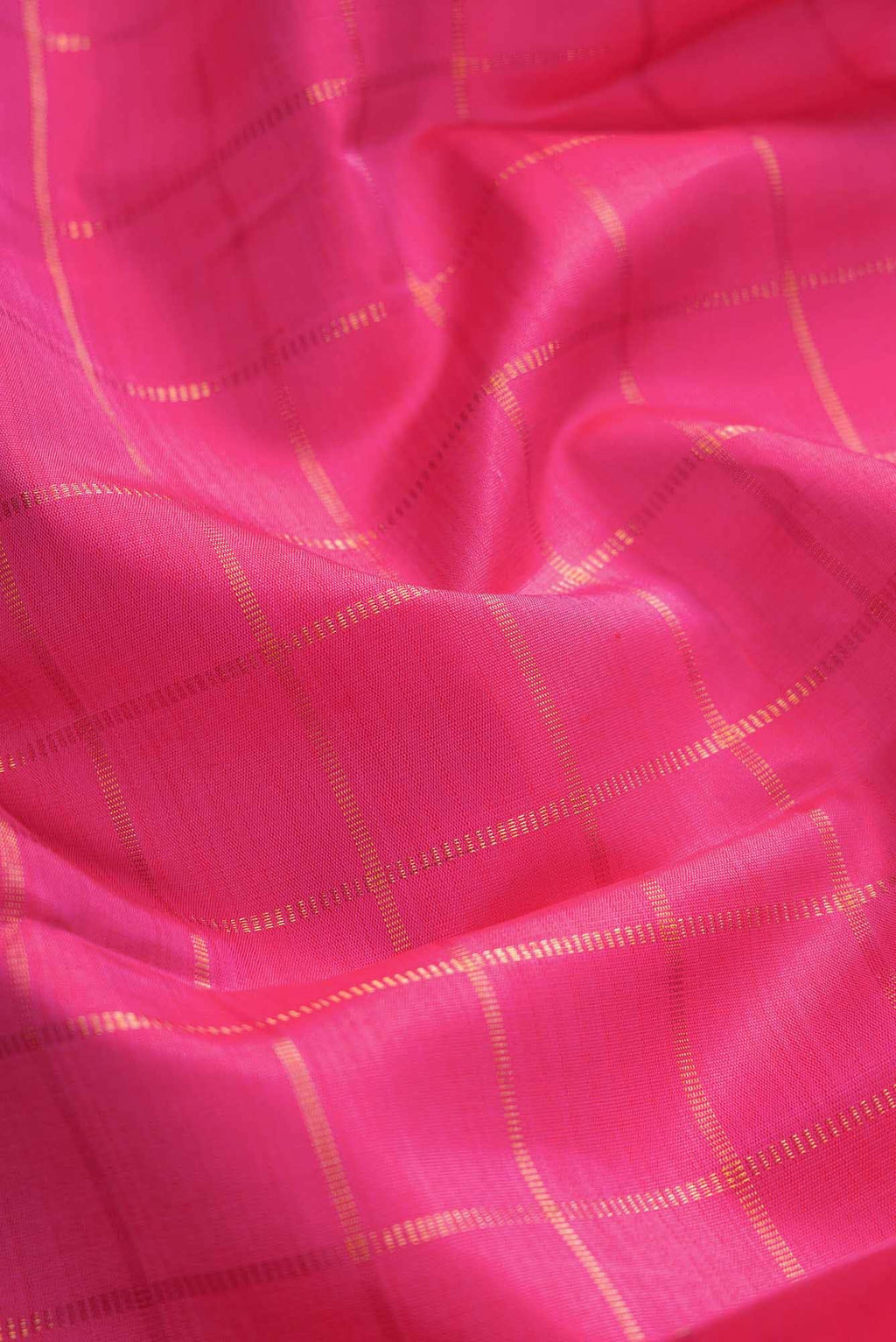 Pure Silk Pure Zari Pink Dual Tone Kanchipuram Saree