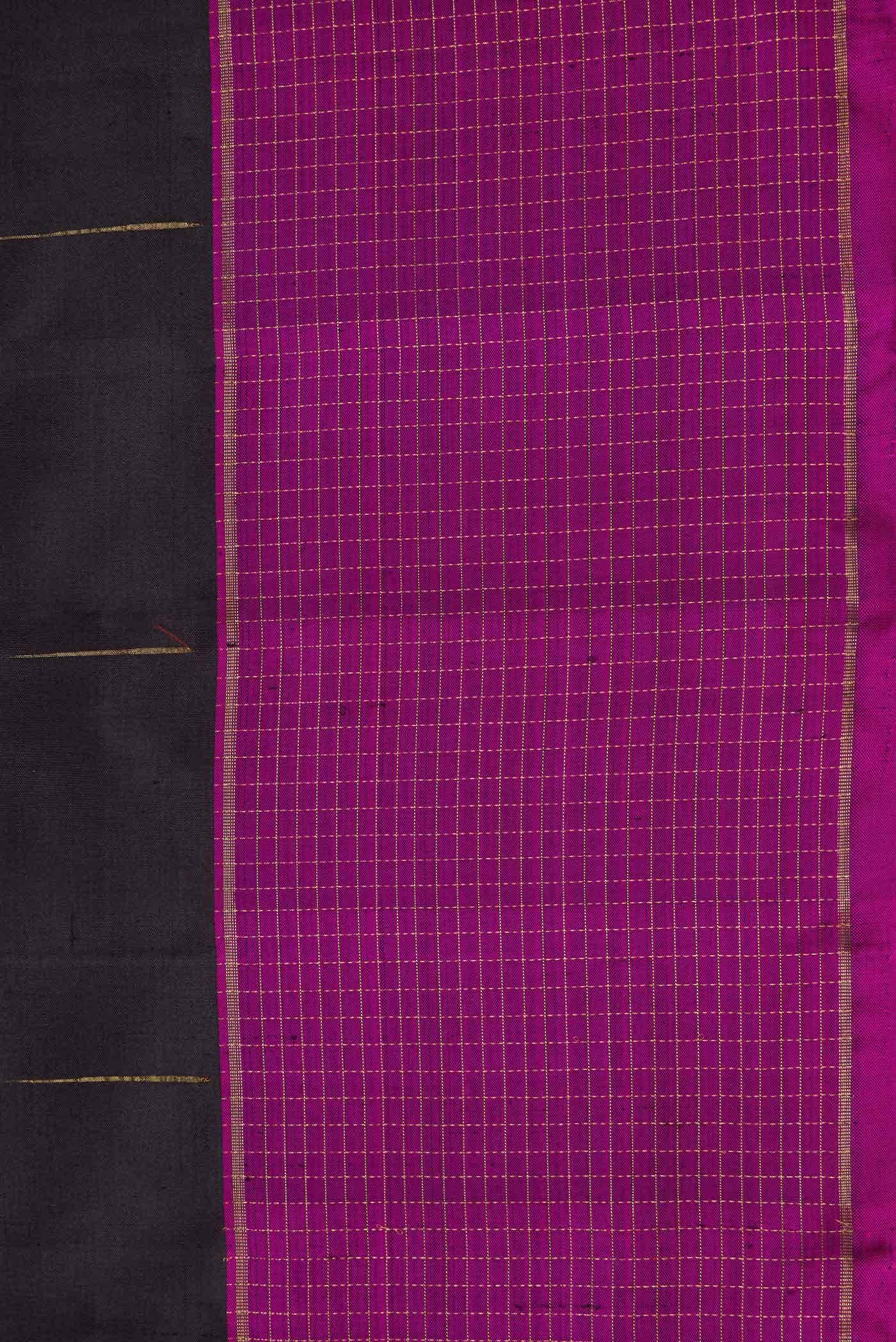 Pure Silk Pure Zari Coffee Brown Dual Tone Kanchipuram Saree