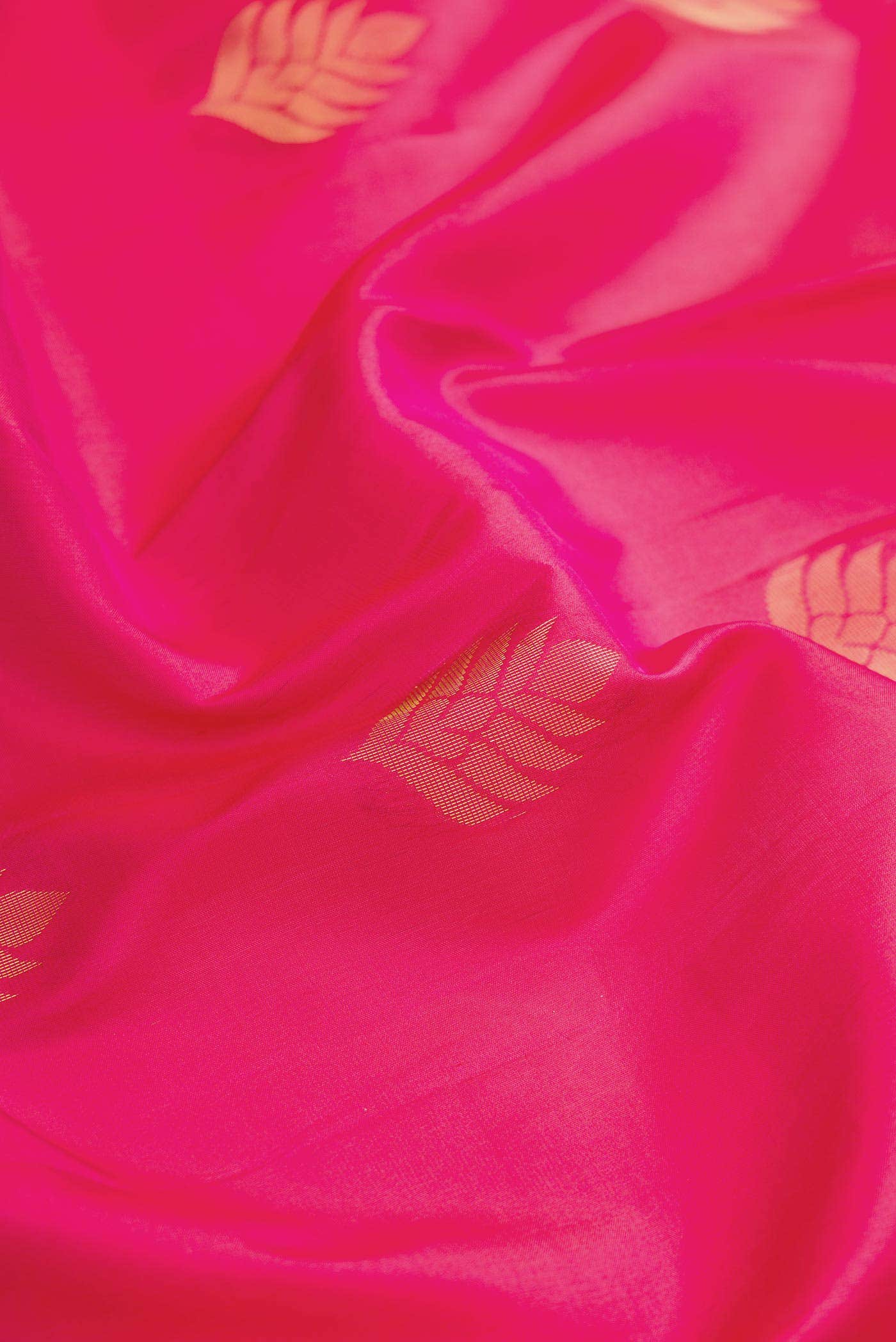 Dark Pink Dual Tone Soft Silk Saree