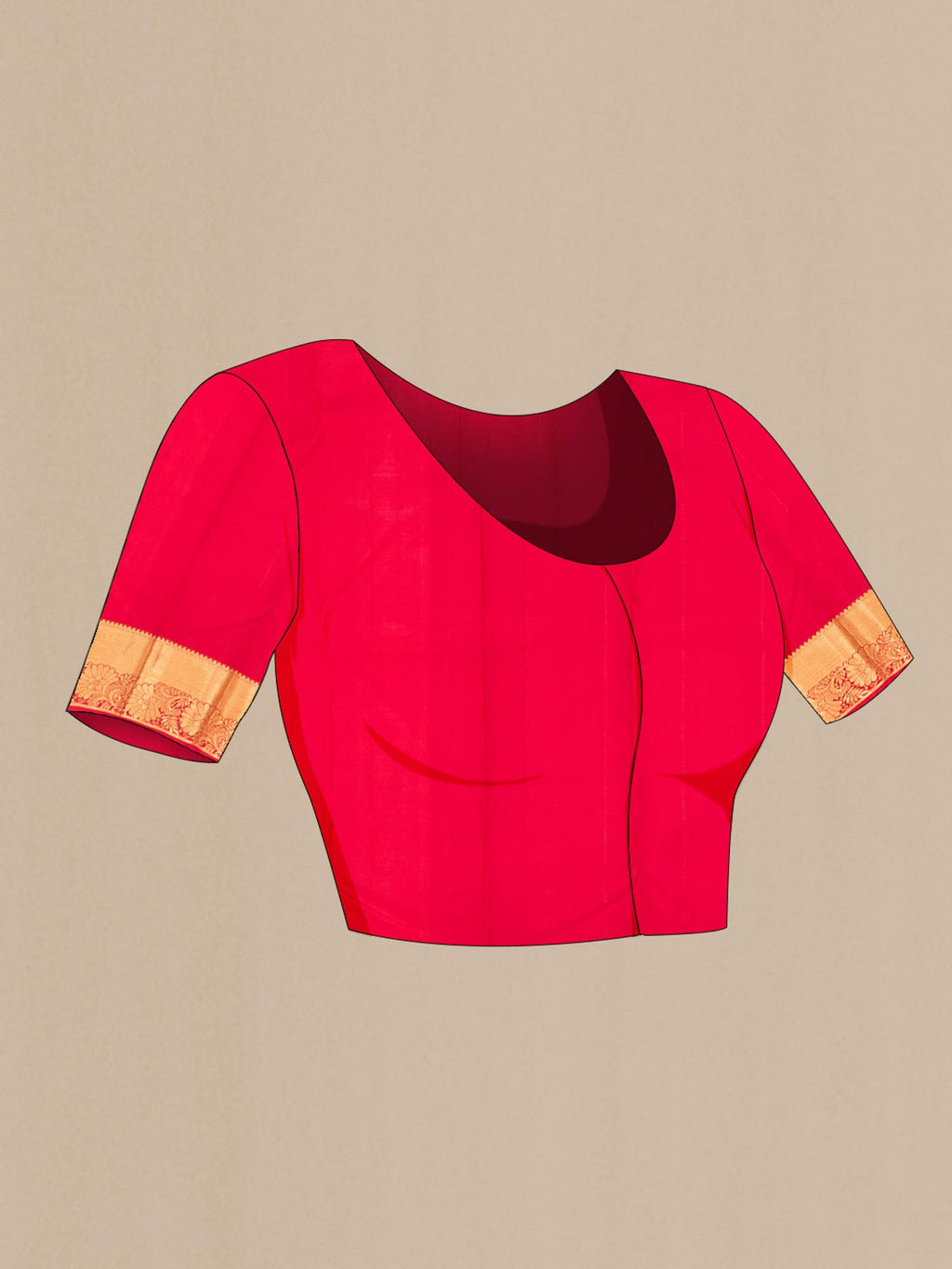 Red Kanchipuram Silk Saree