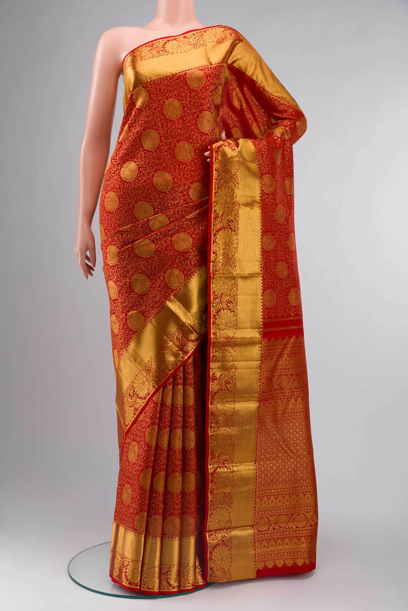 Red Kanchipuram Silk Saree